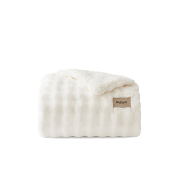 Bubble Sherpa Fleece Blanket