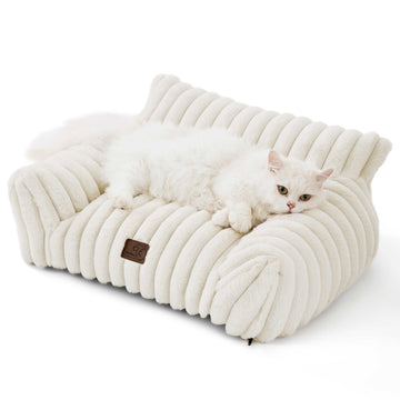 Corduroy Fleece Cat Couch