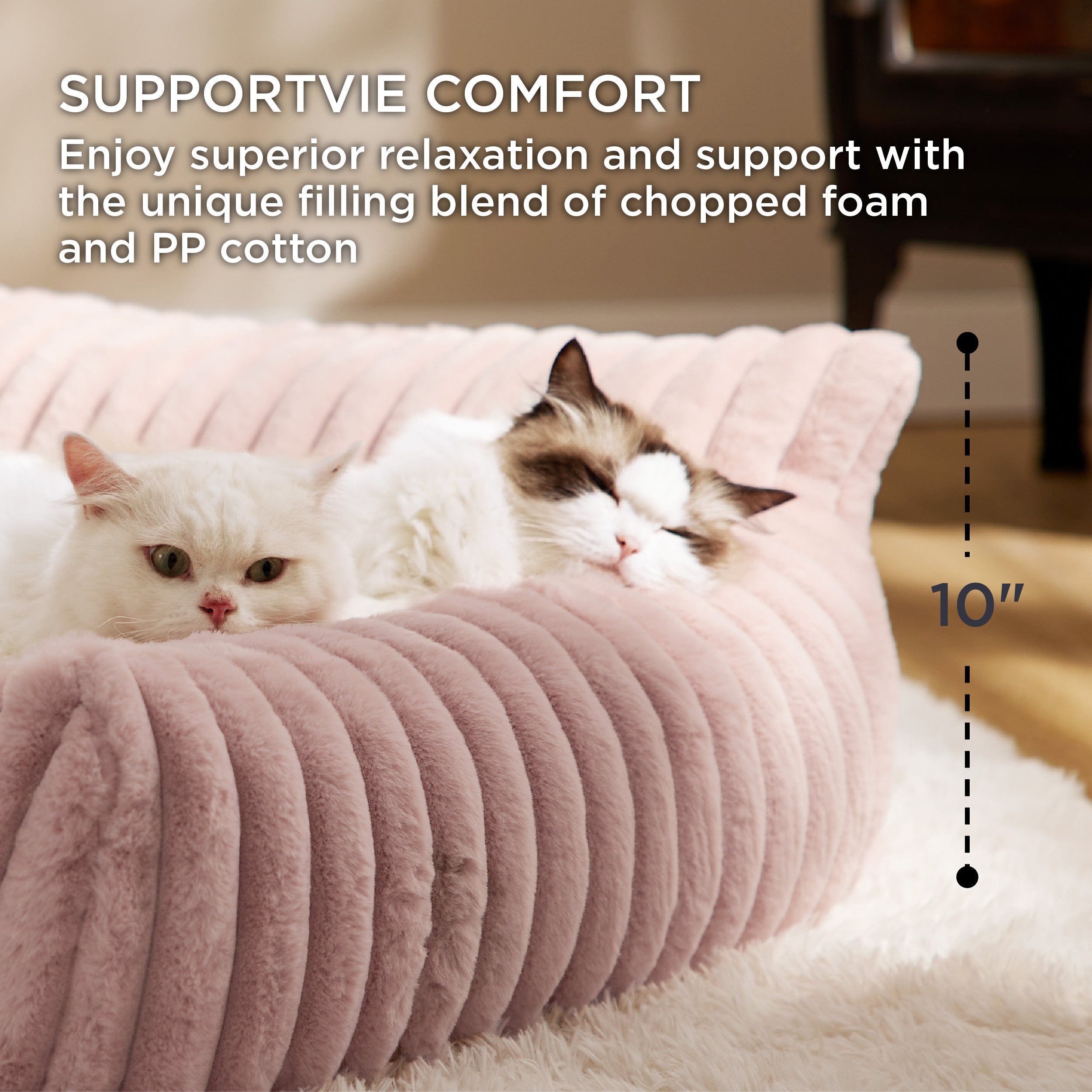 Corduroy Fleece Cat Couch