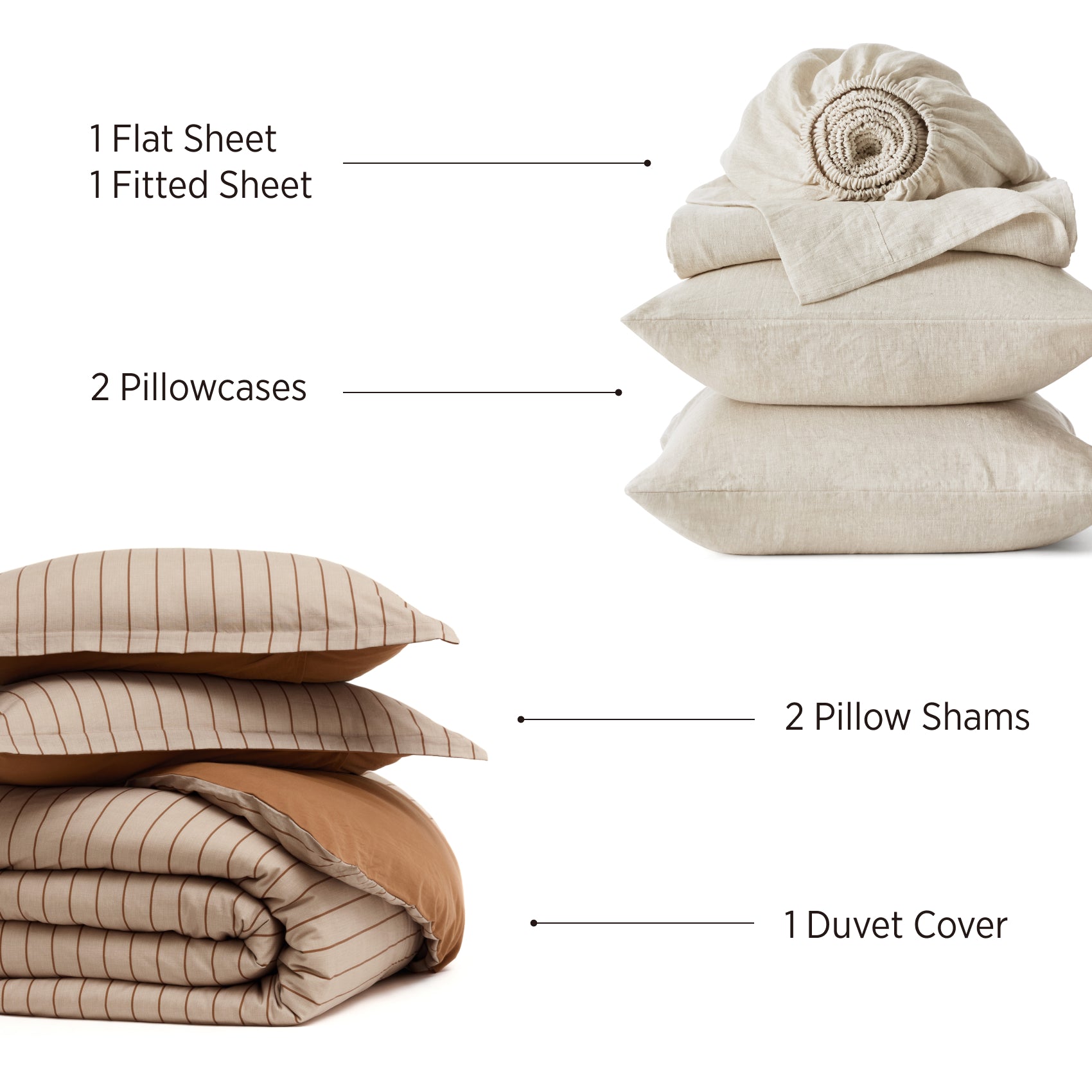 Natural Weekend Washed Cotton Stripe Bundle