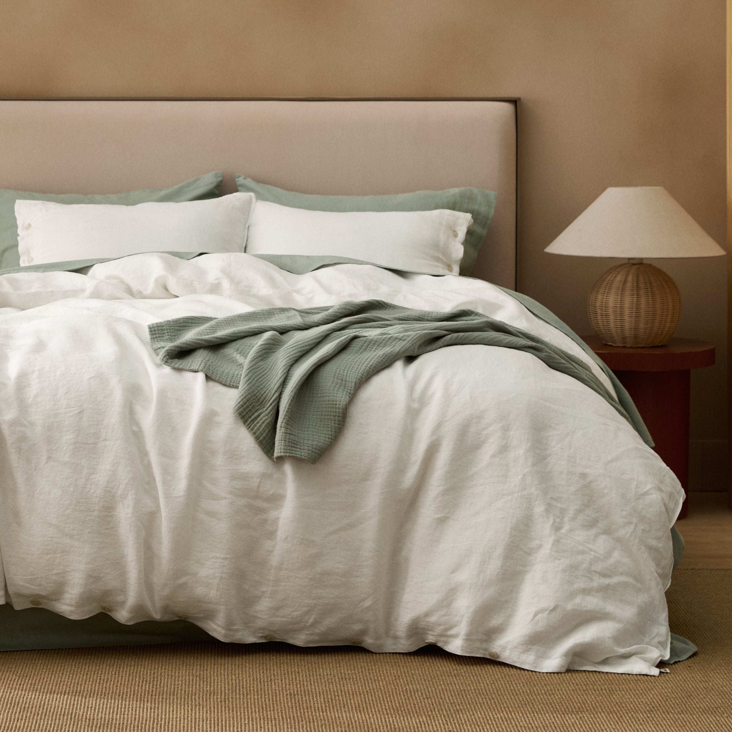 GentleSoft® Washed Linen Duvet Cover Set