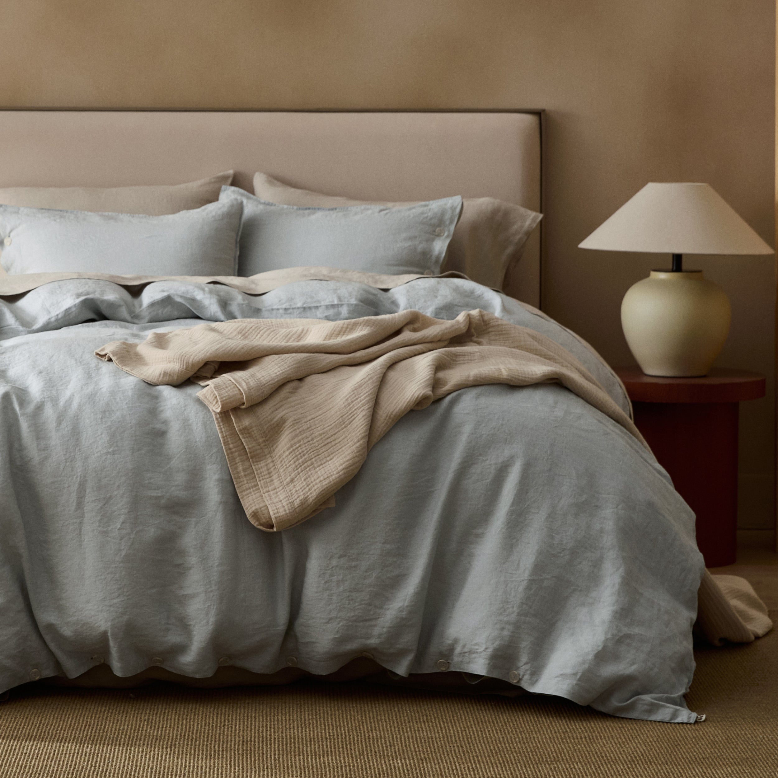 GentleSoft® Washed Linen Duvet Cover Set