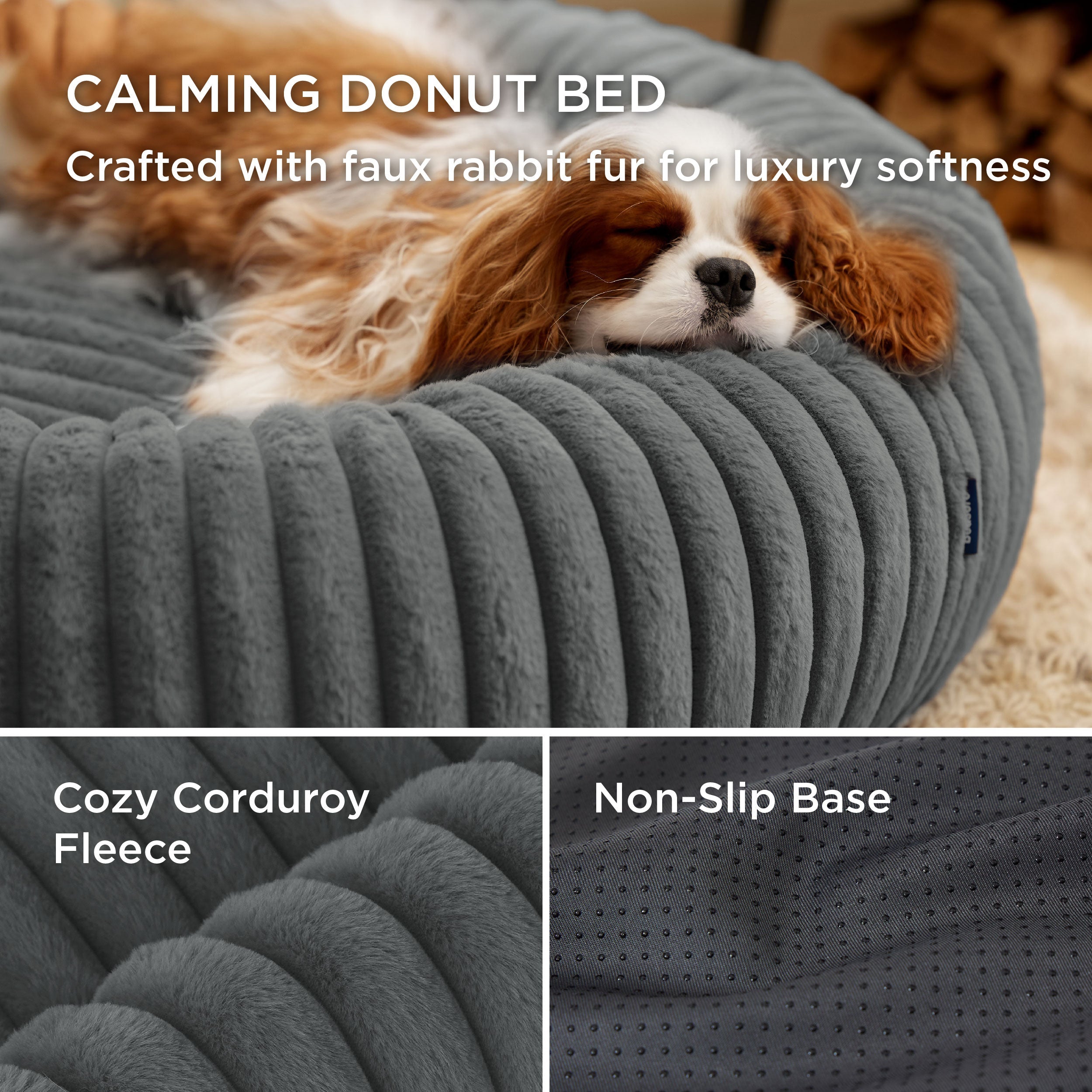 Corduroy Round Pet Bed