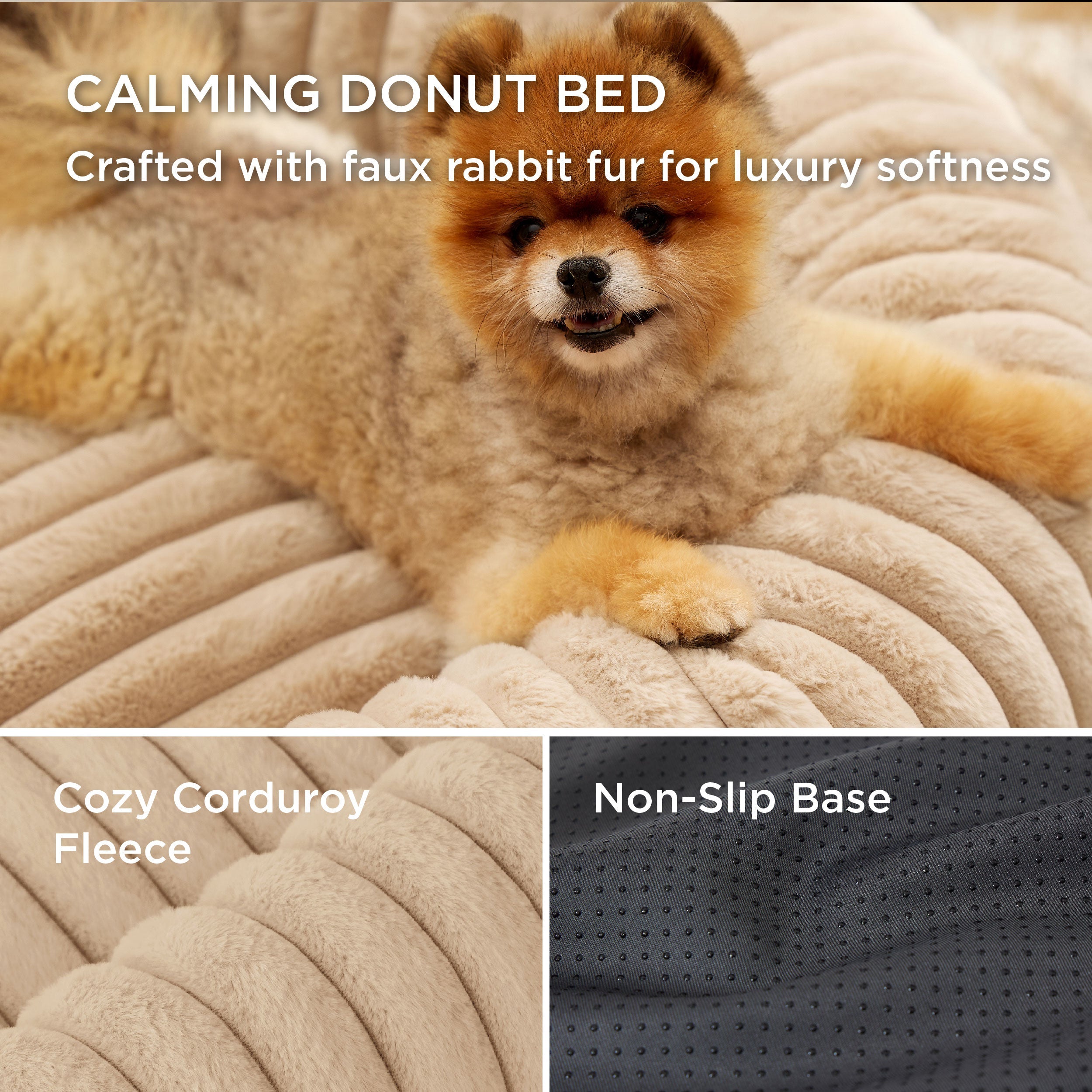 Corduroy Round Pet Bed