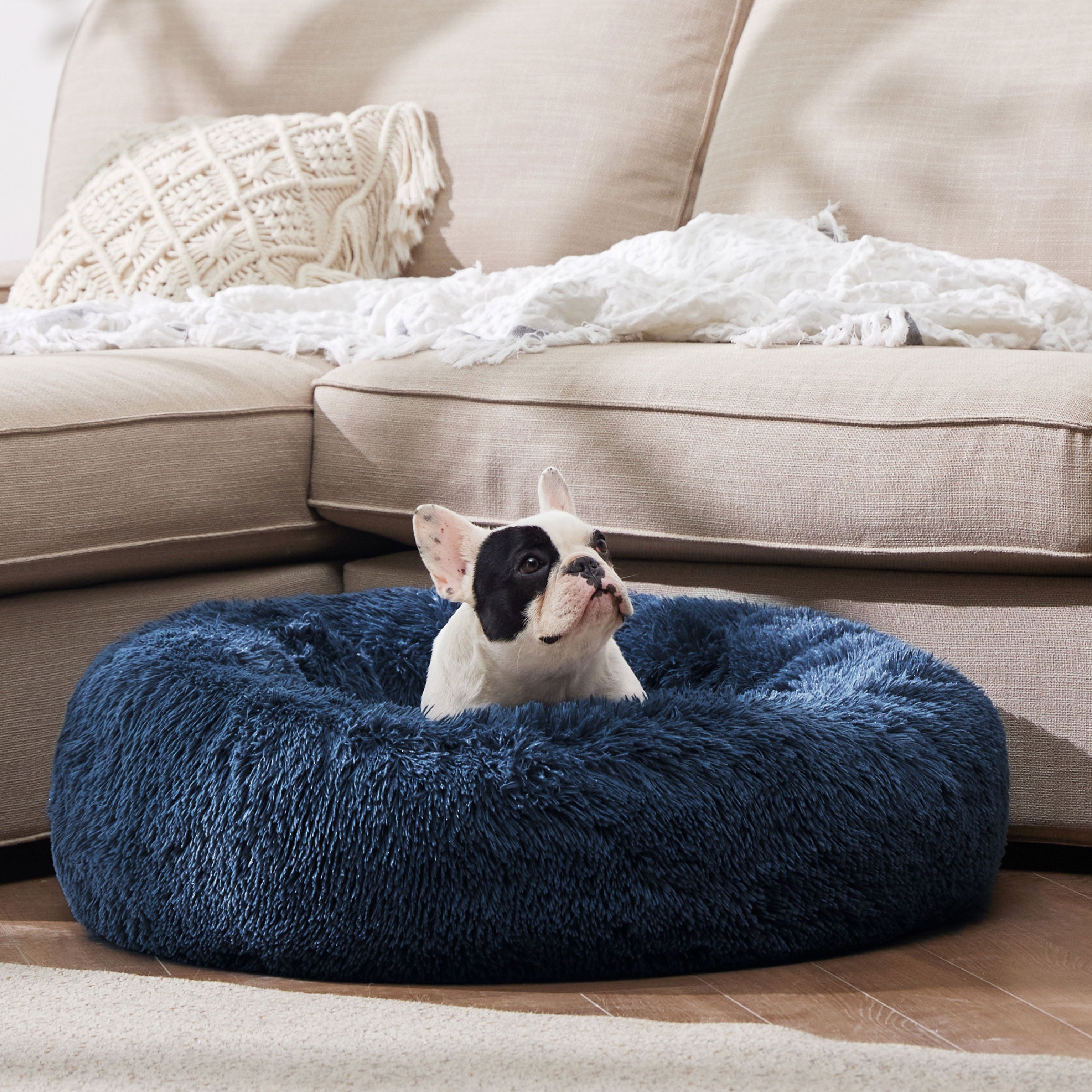 Calming Donut Bed for Dogs and Cats