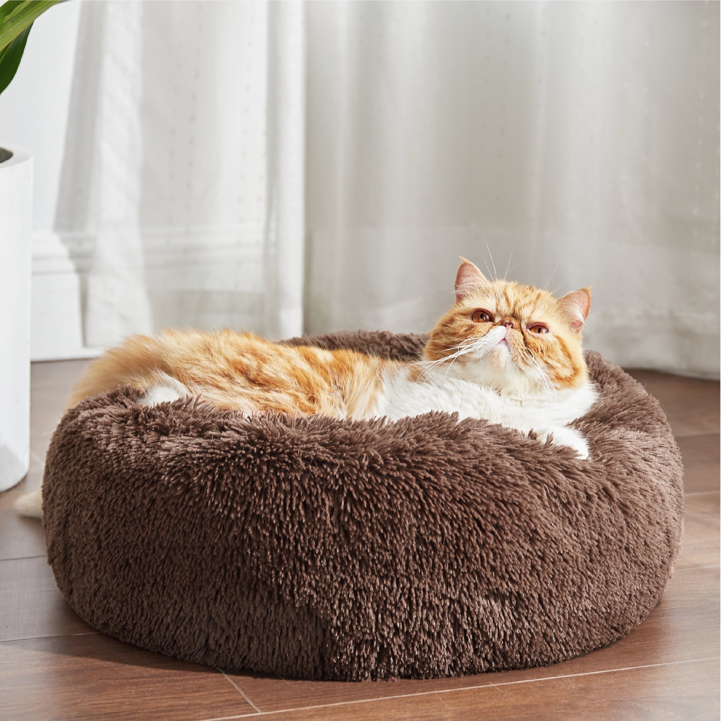 Calming Donut Bed for Dogs and Cats