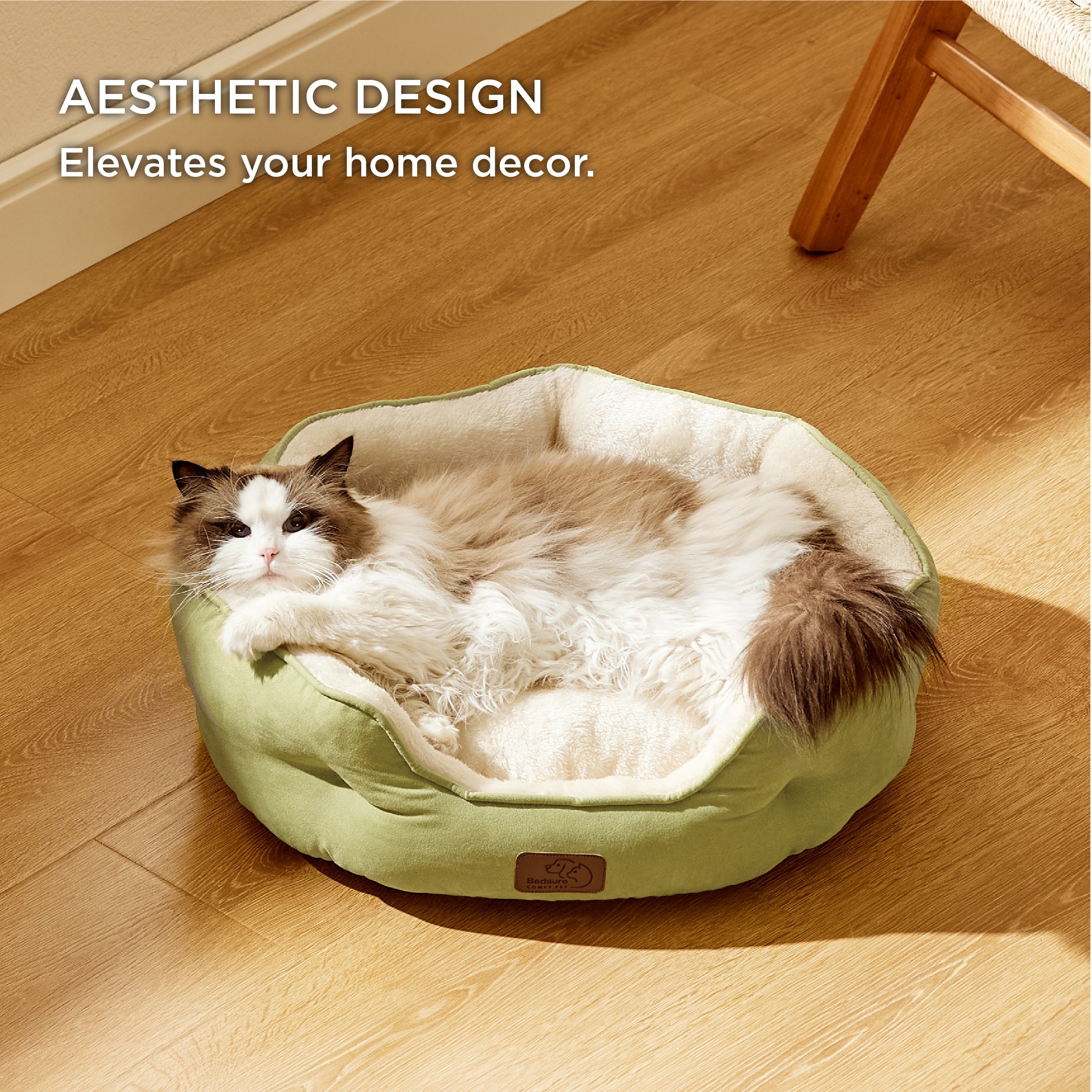 Solid Round Pet Bed