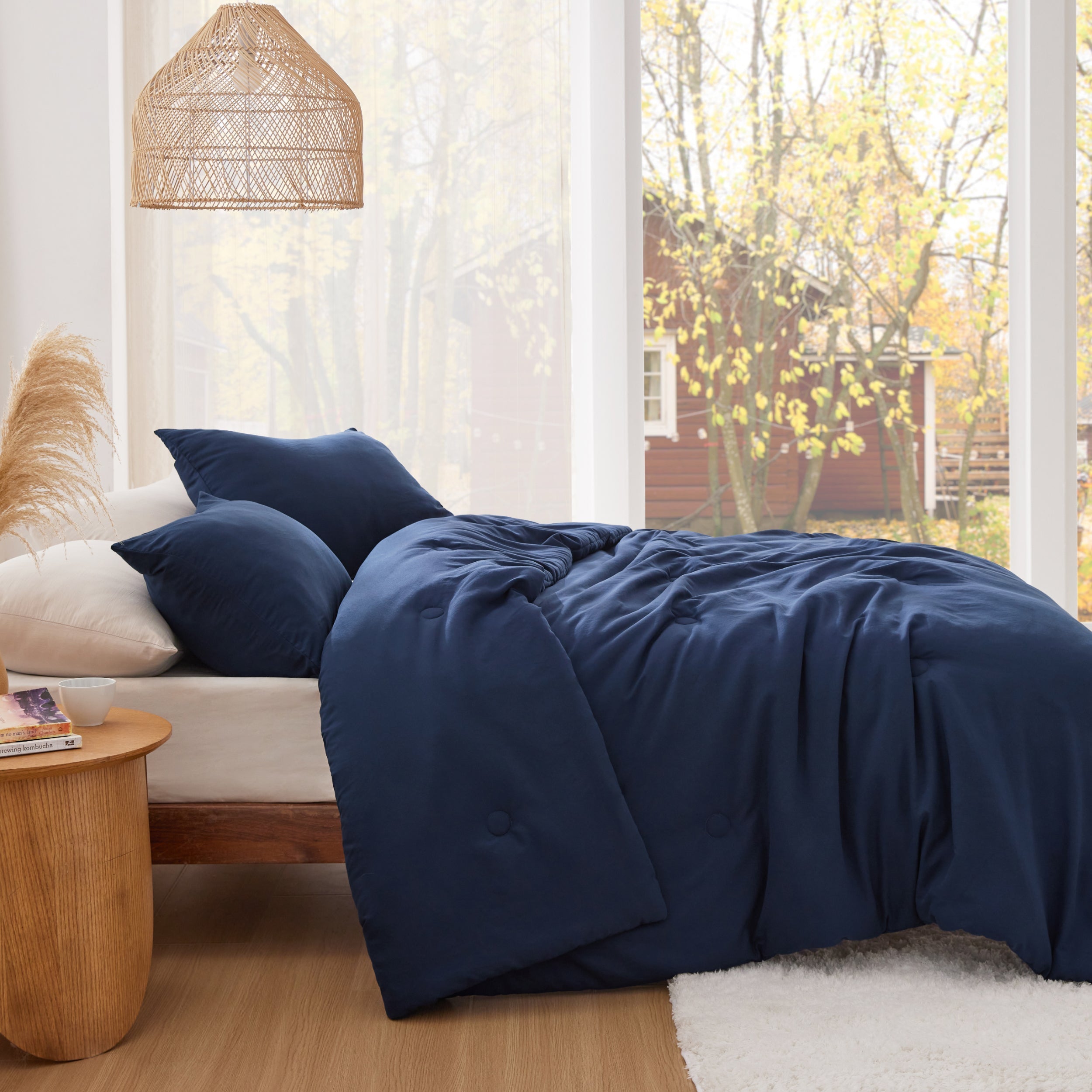 Textured Quilted Comforter Set