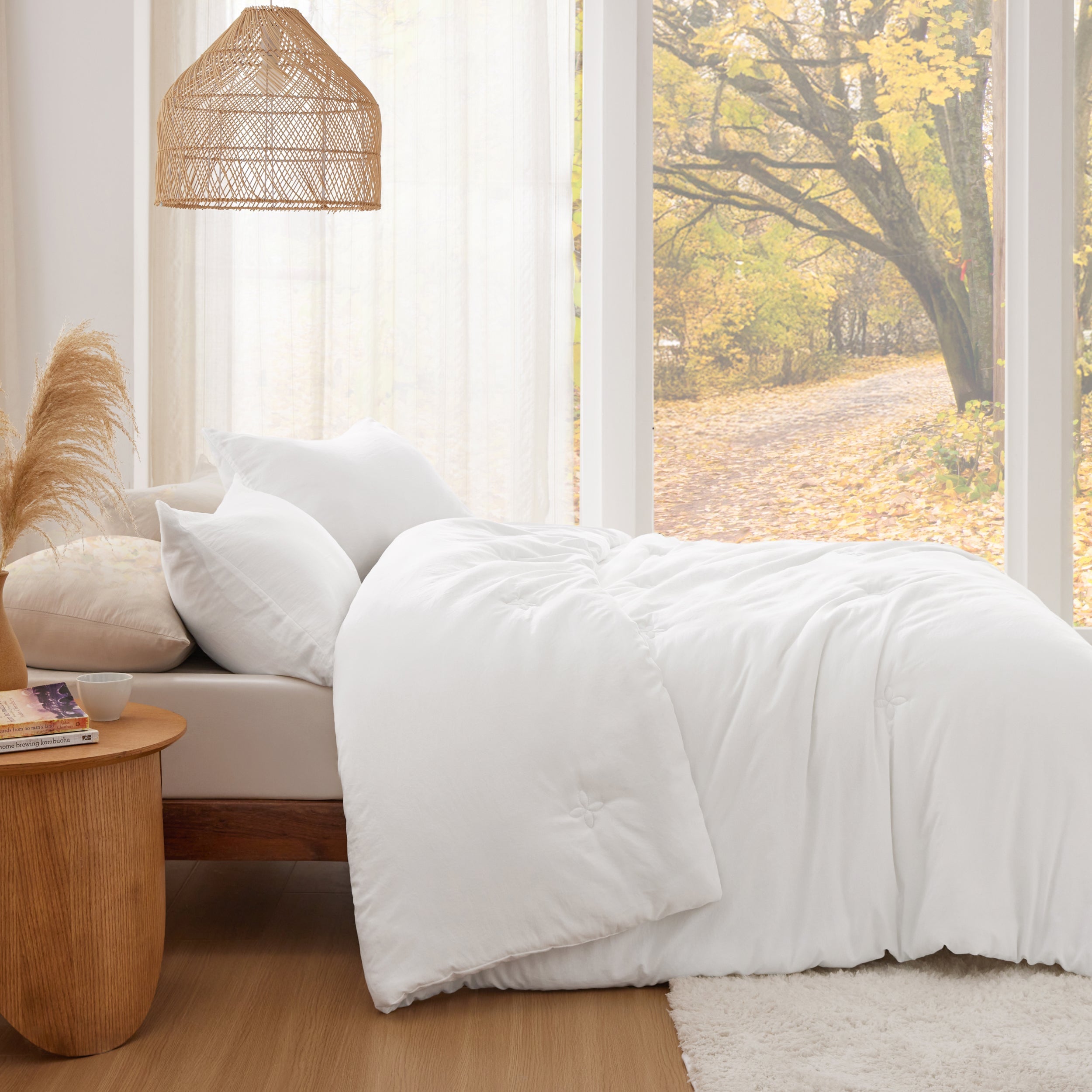 Textured Quilted Comforter Set