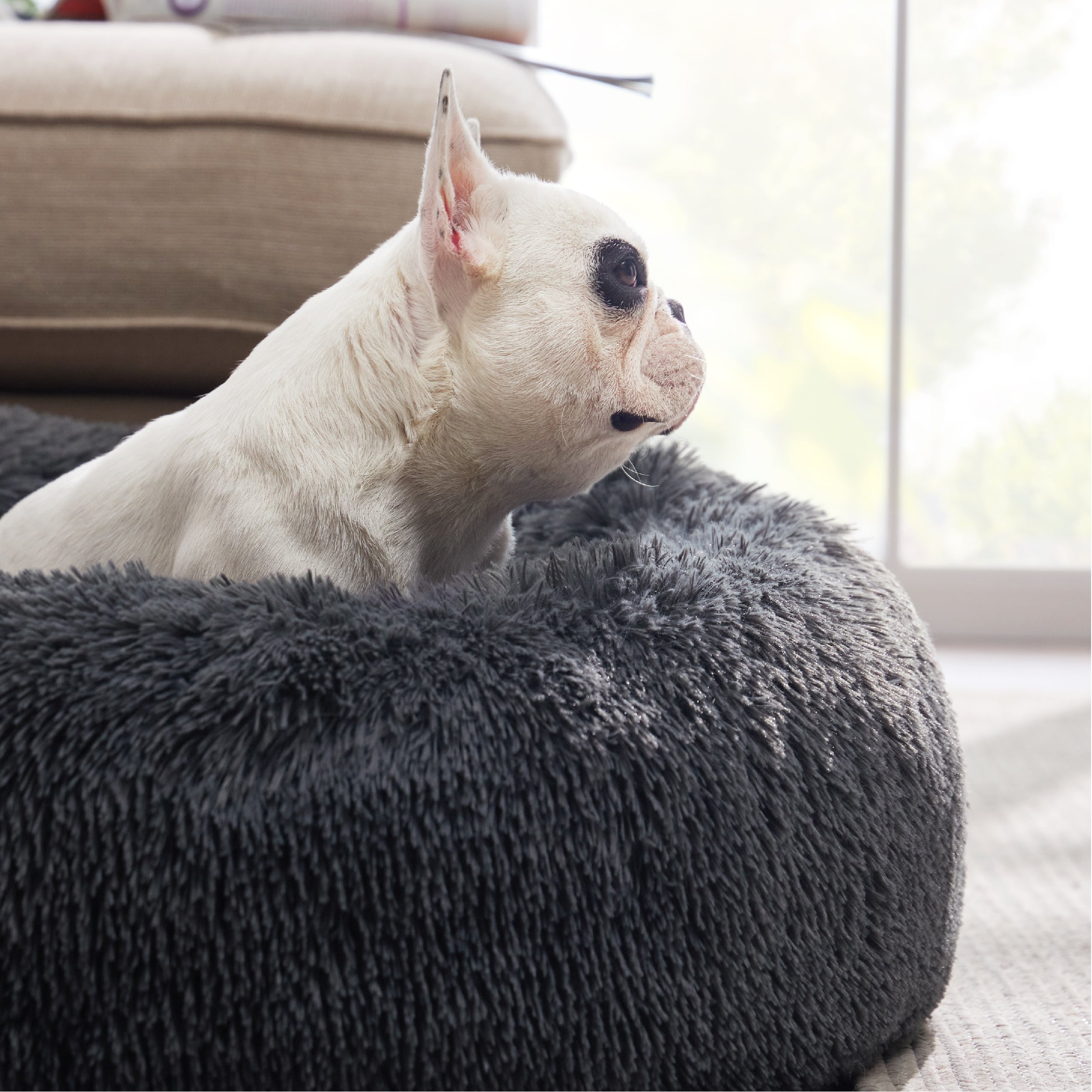 Calming Donut Bed for Dogs and Cats