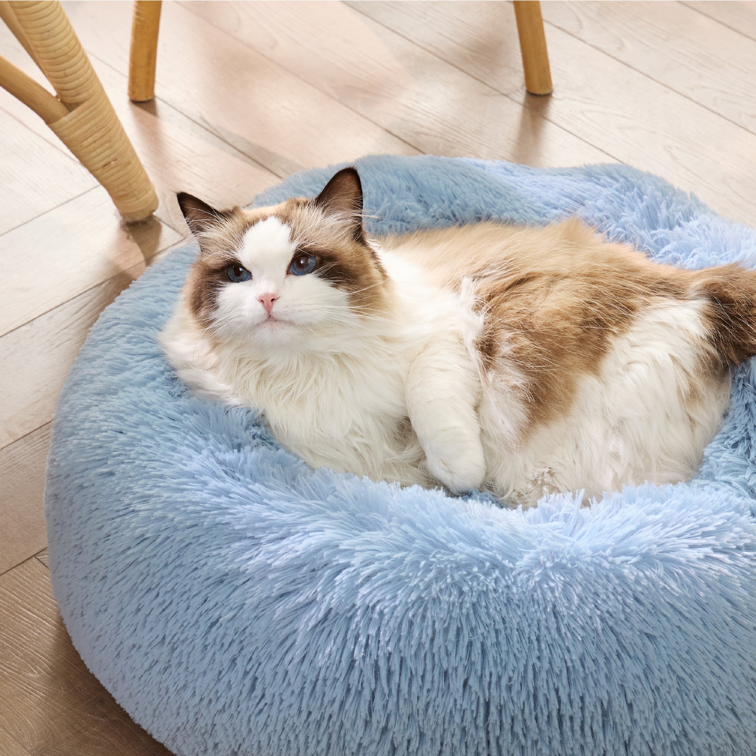 Calming Donut Bed for Dogs and Cats