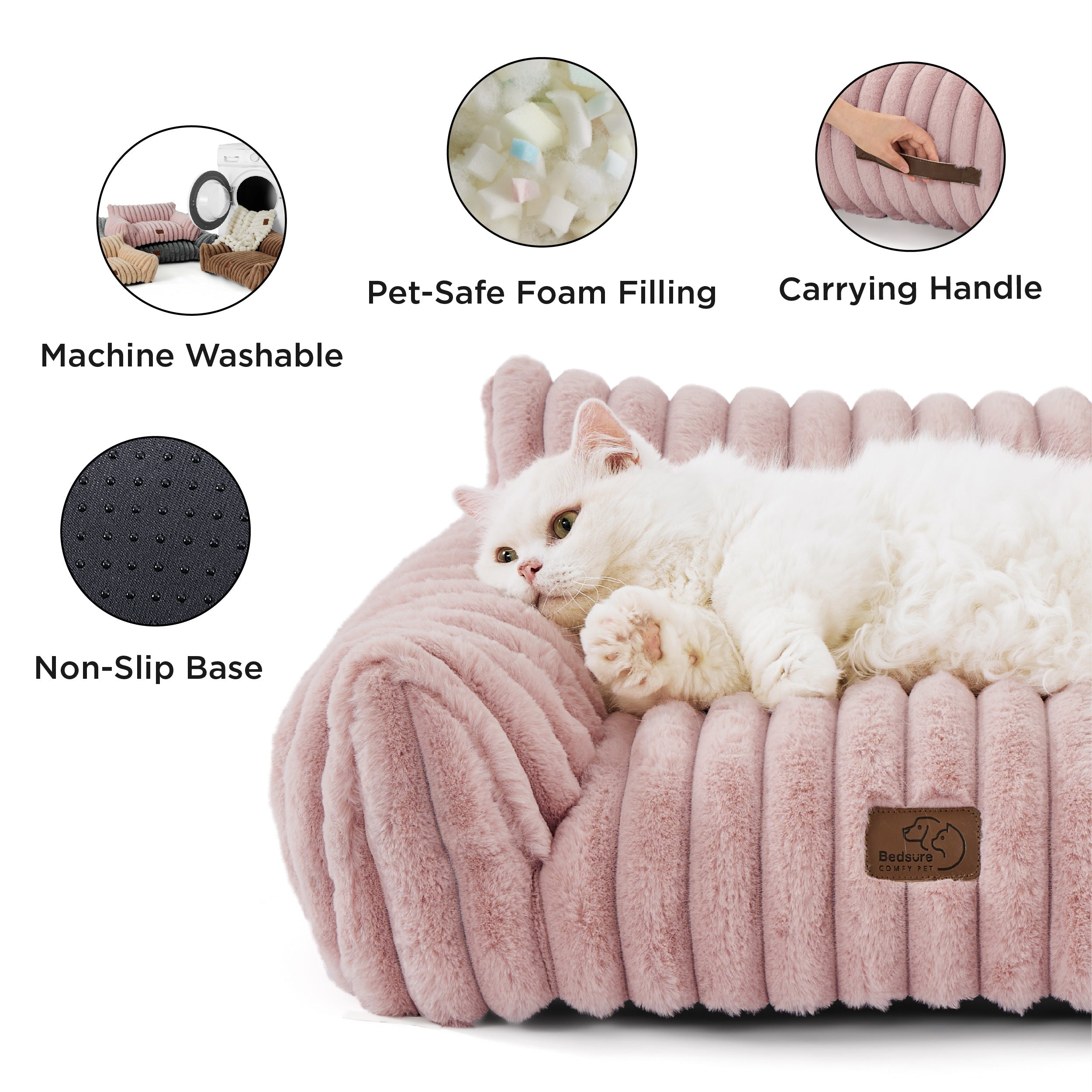 Corduroy Fleece Cat Couch