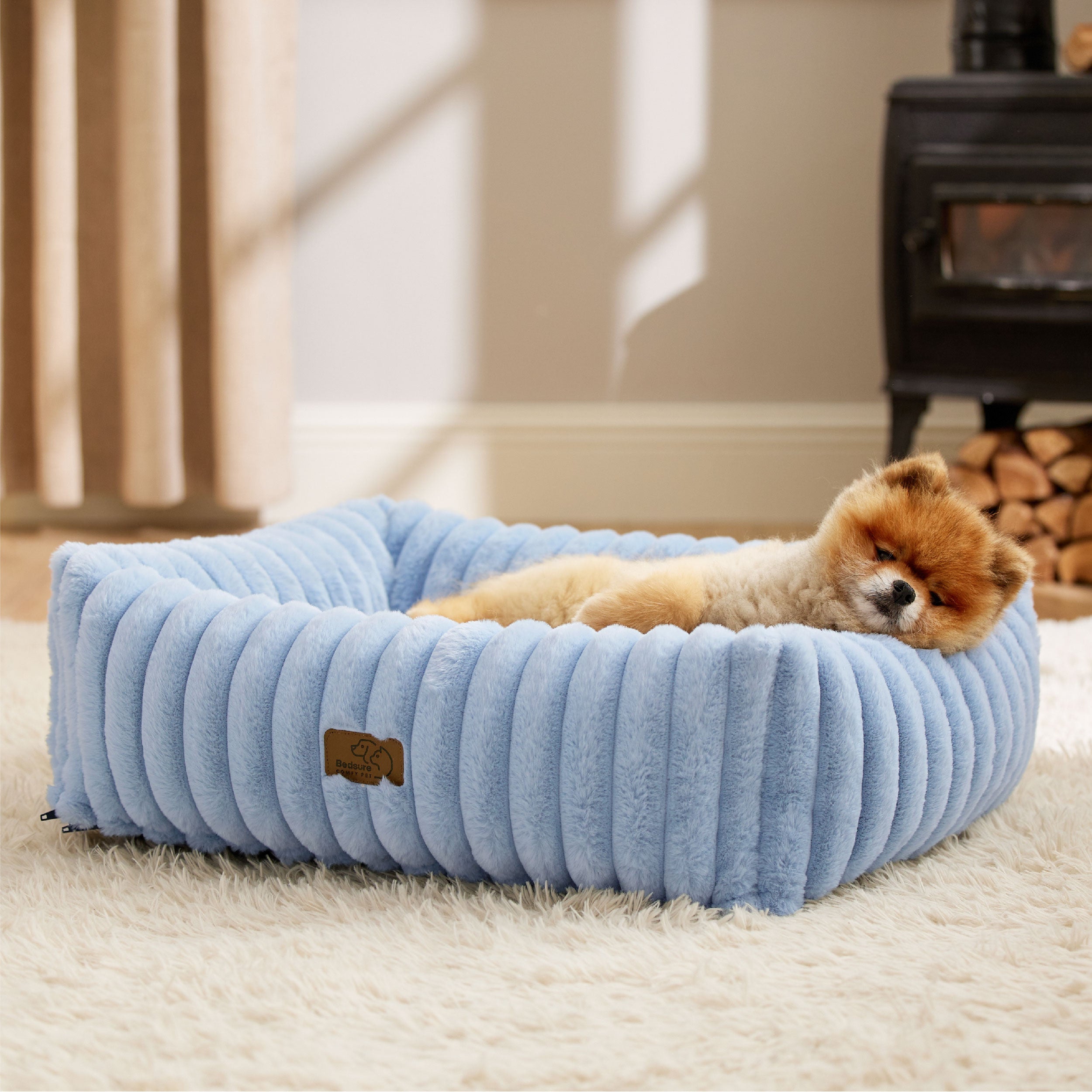 Corduroy Fleece Pet Bed