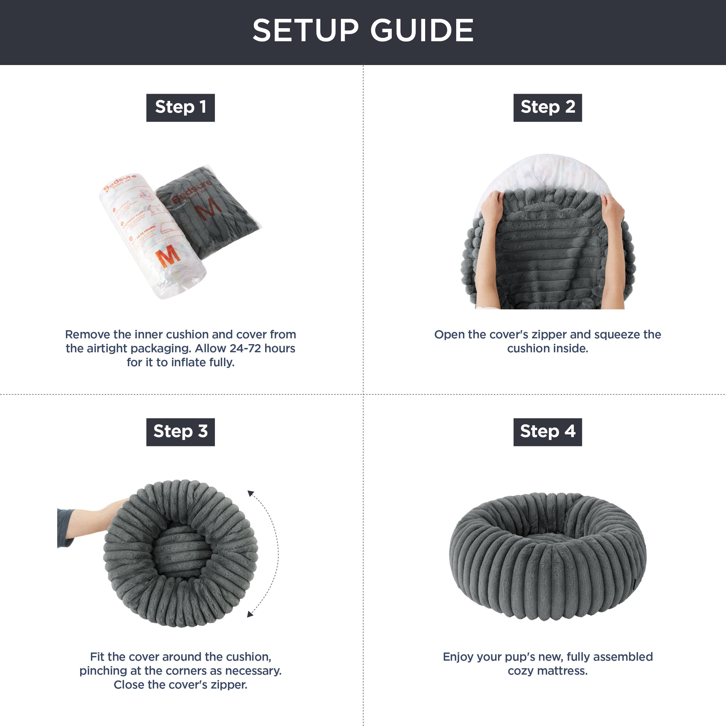 Corduroy Round Pet Bed