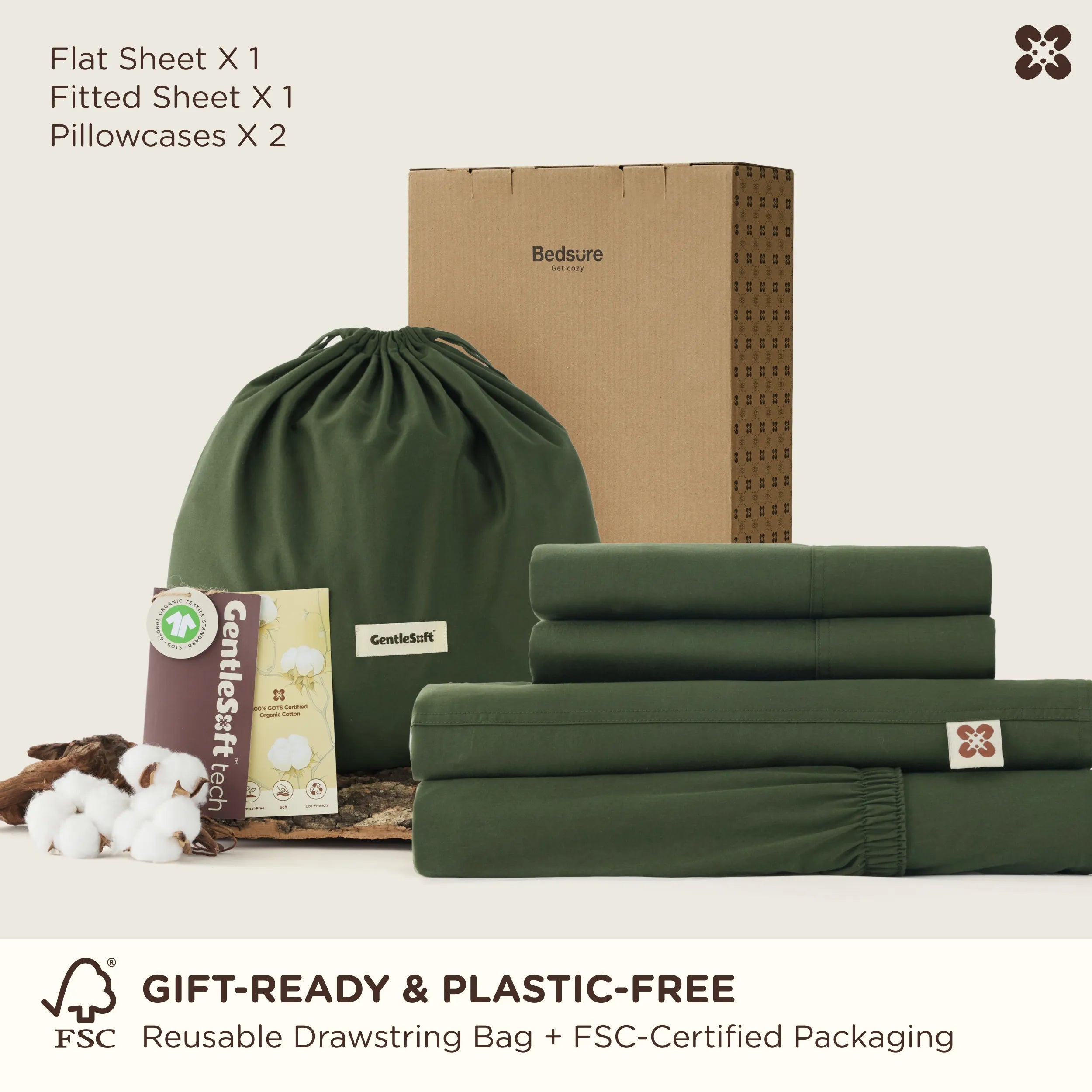 GentleSoft® Organic Cotton Sheet Set