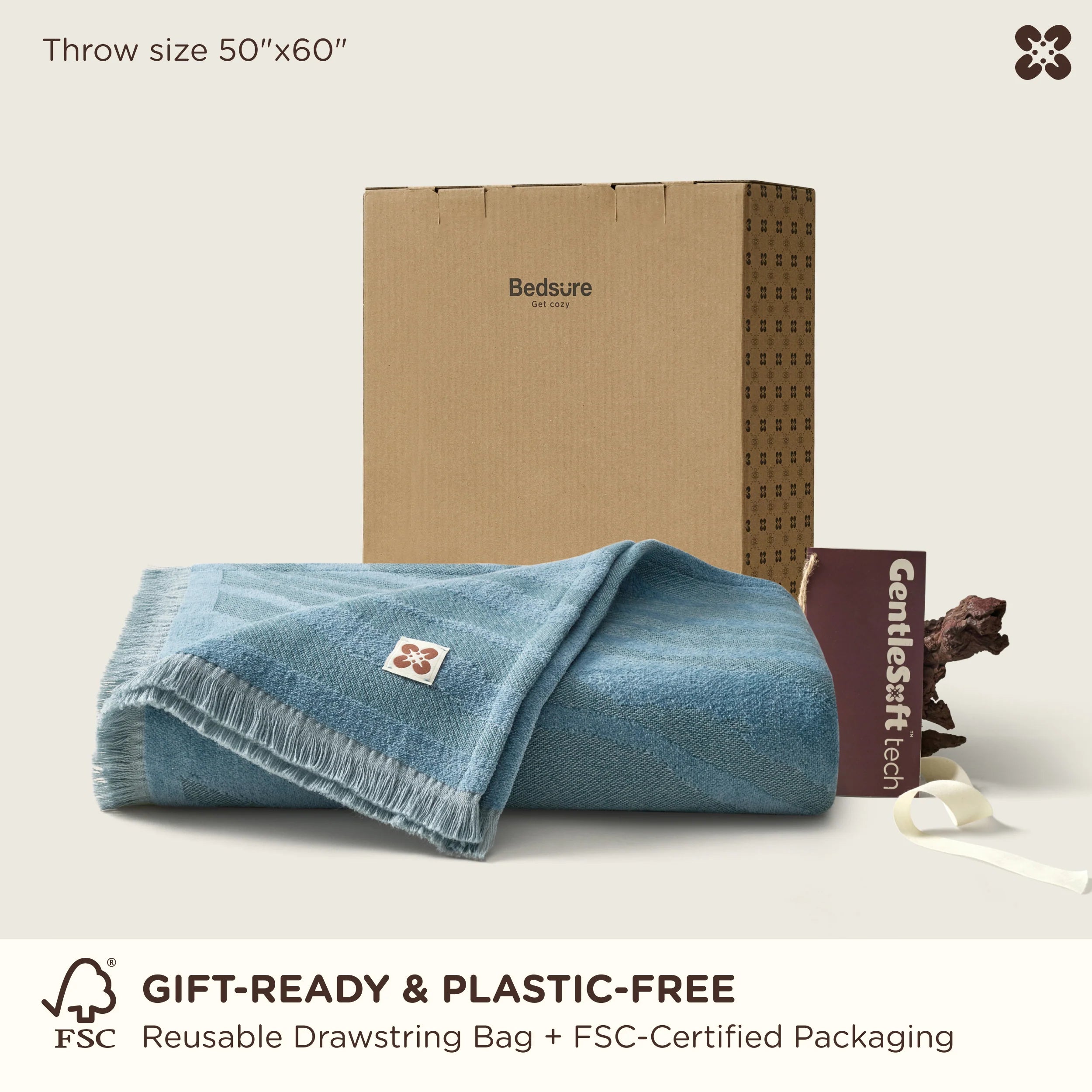 GentleSoft® Chenille Woven Textured Blanket