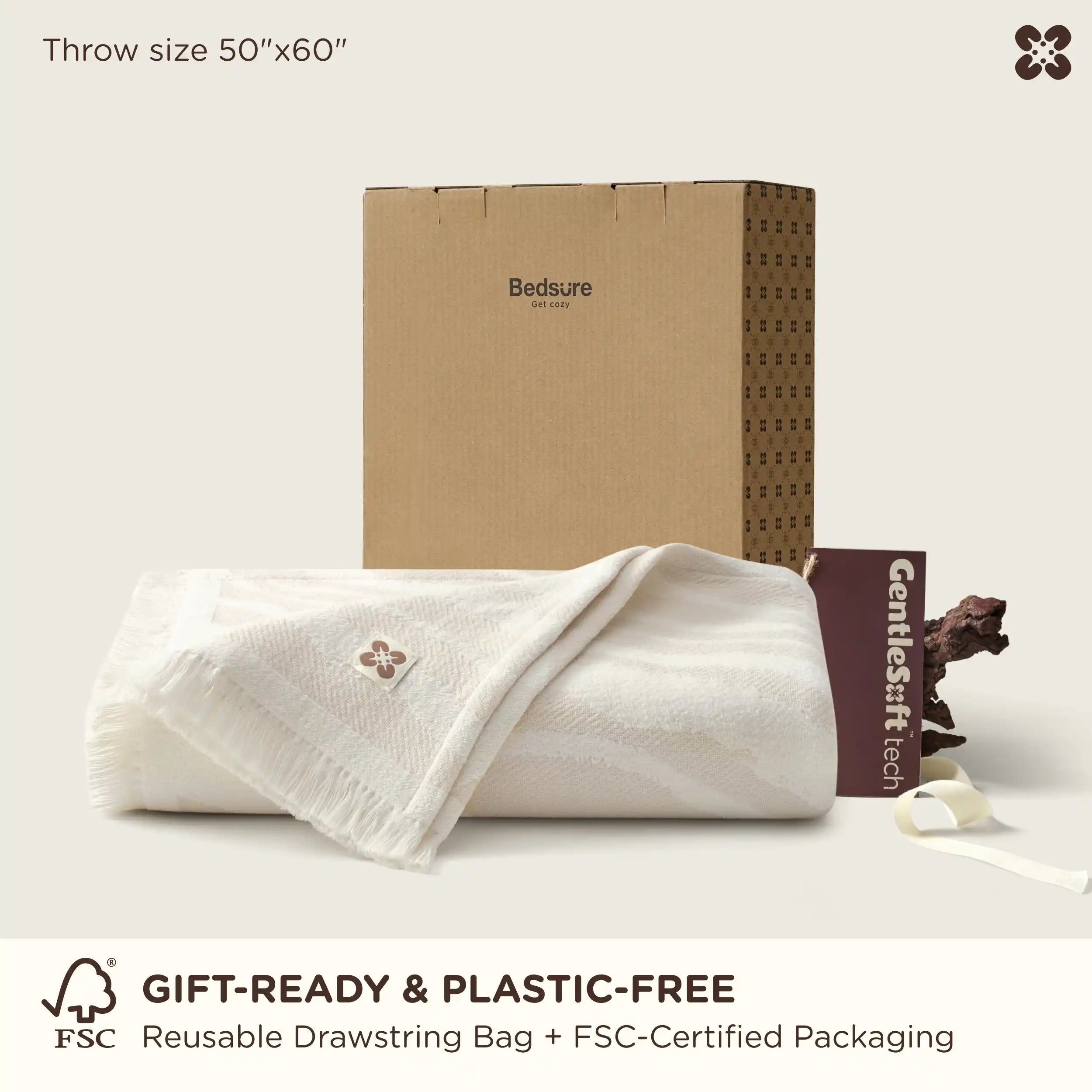 GentleSoft® Chenille Woven Textured Blanket