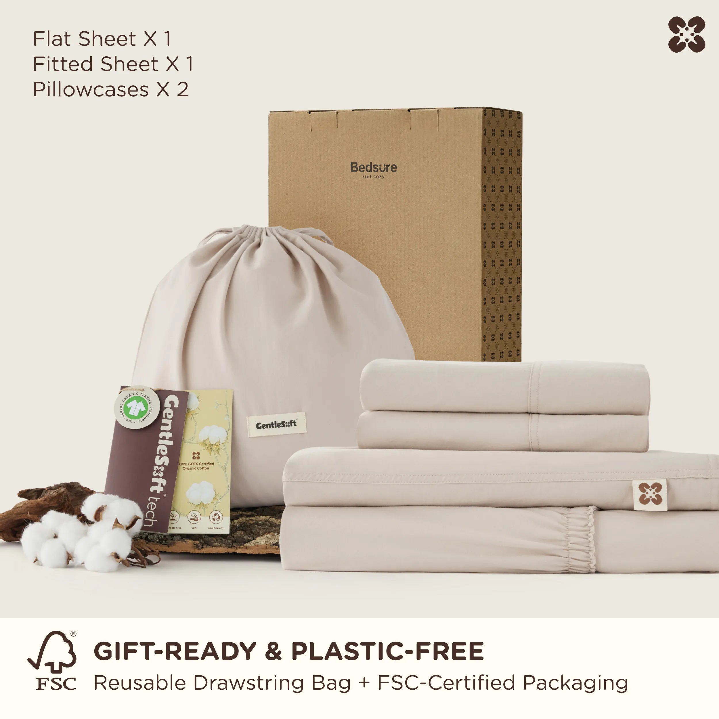 GentleSoft® Organic Cotton Sheet Set