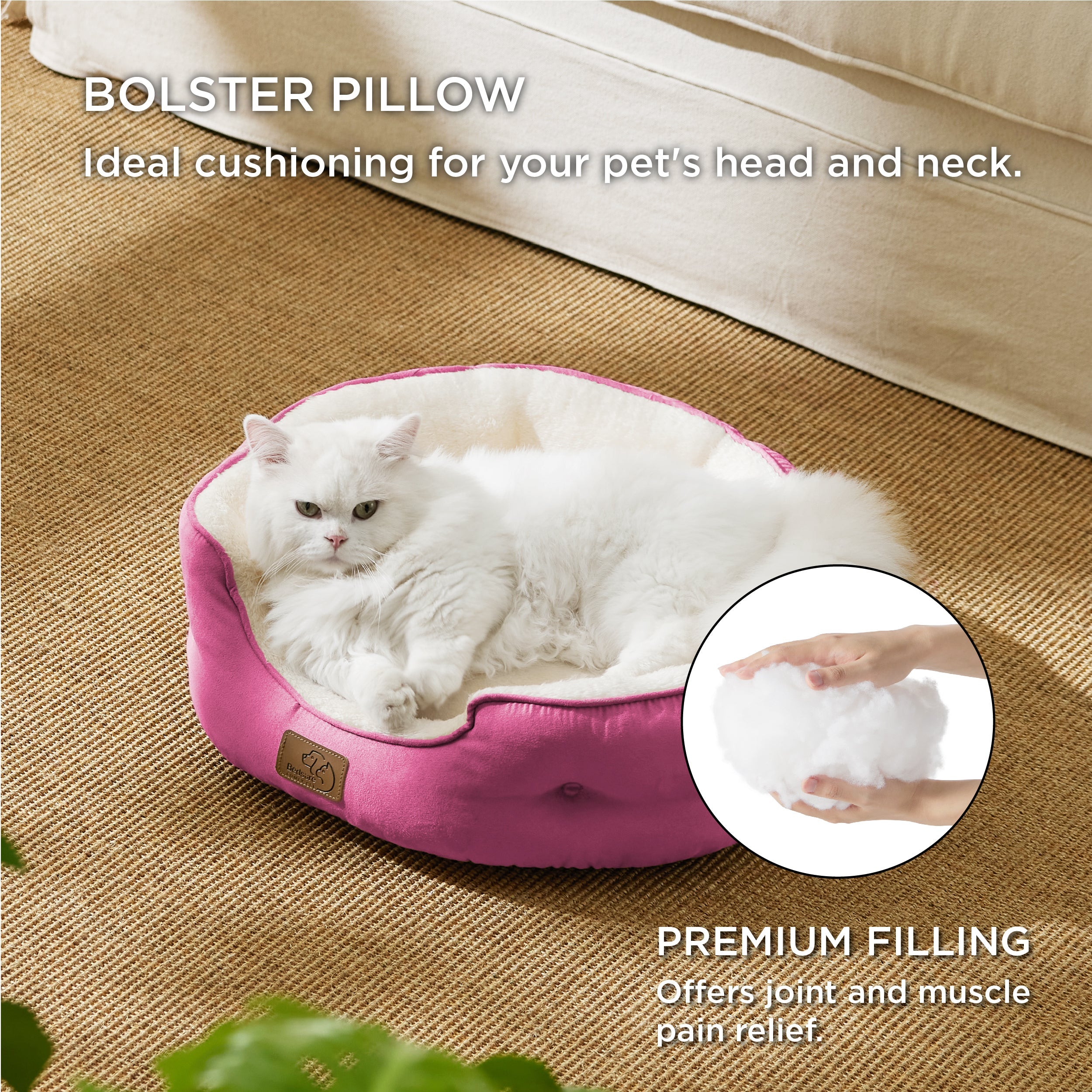 Solid Round Pet Bed