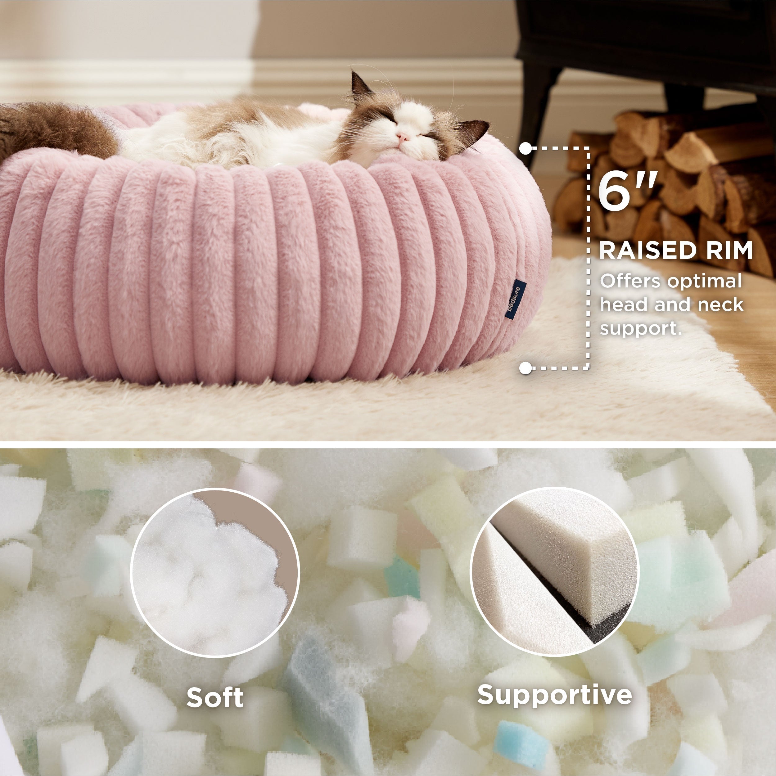 Corduroy Round Pet Bed