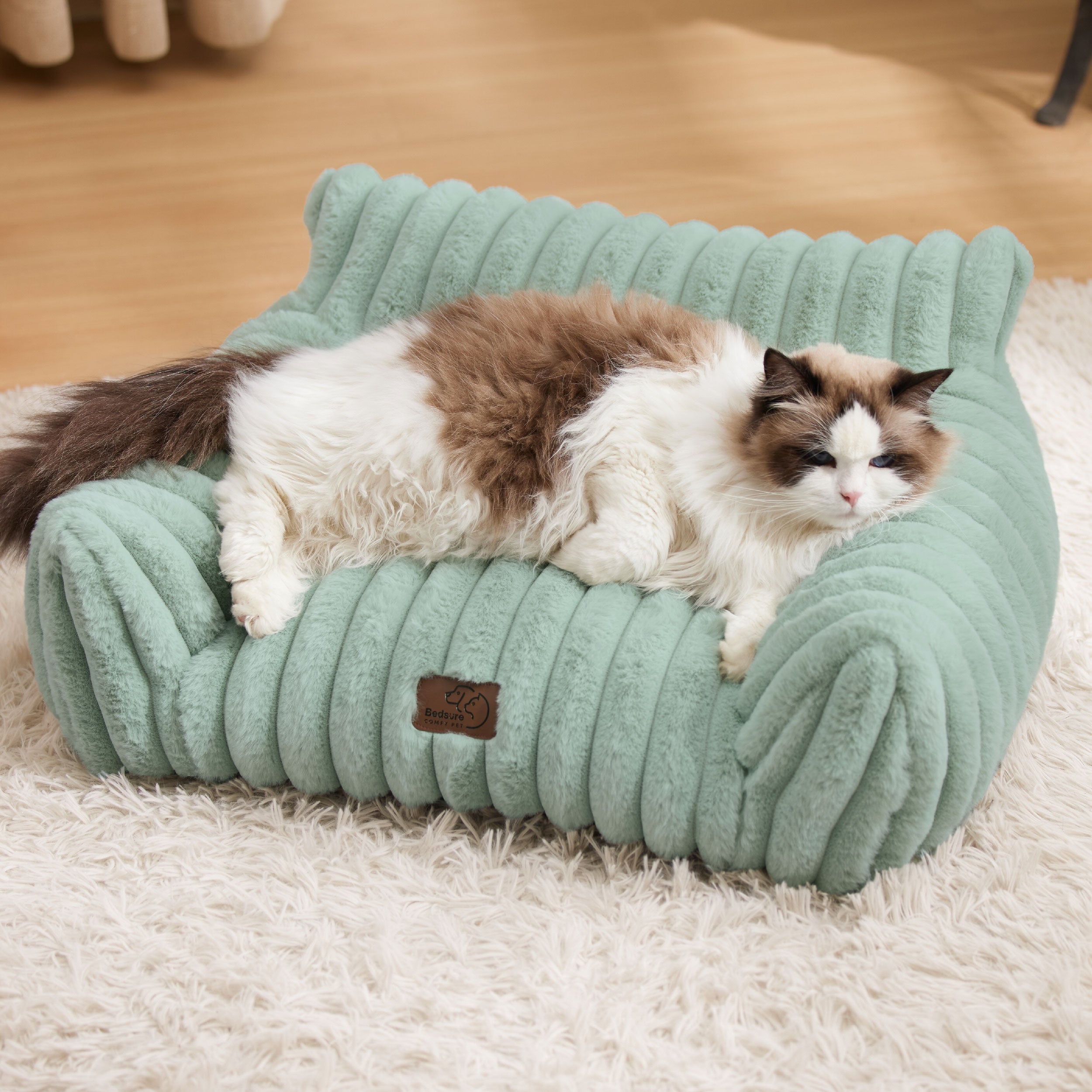 Corduroy Fleece Cat Couch