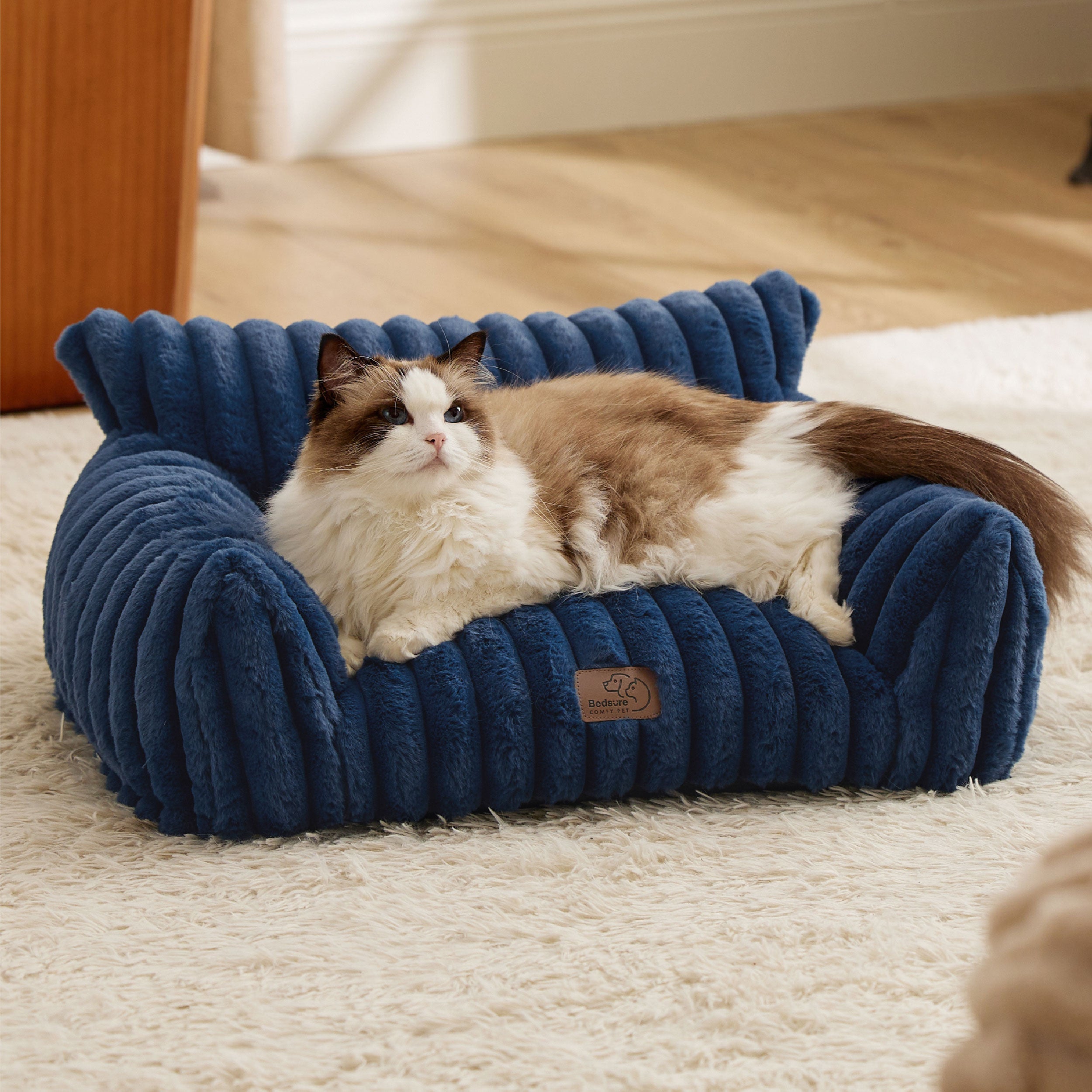 Corduroy Fleece Cat Couch