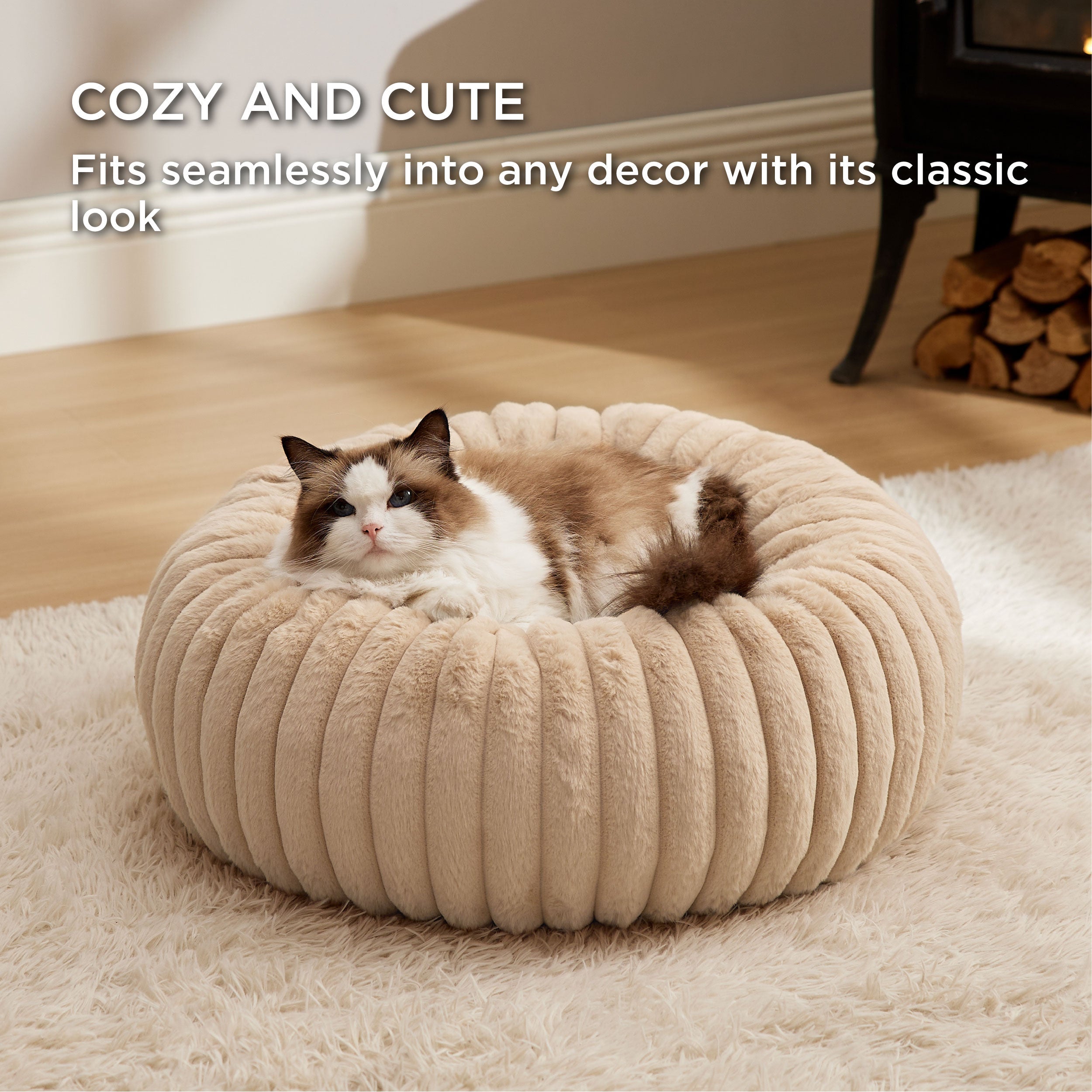 Corduroy Round Pet Bed