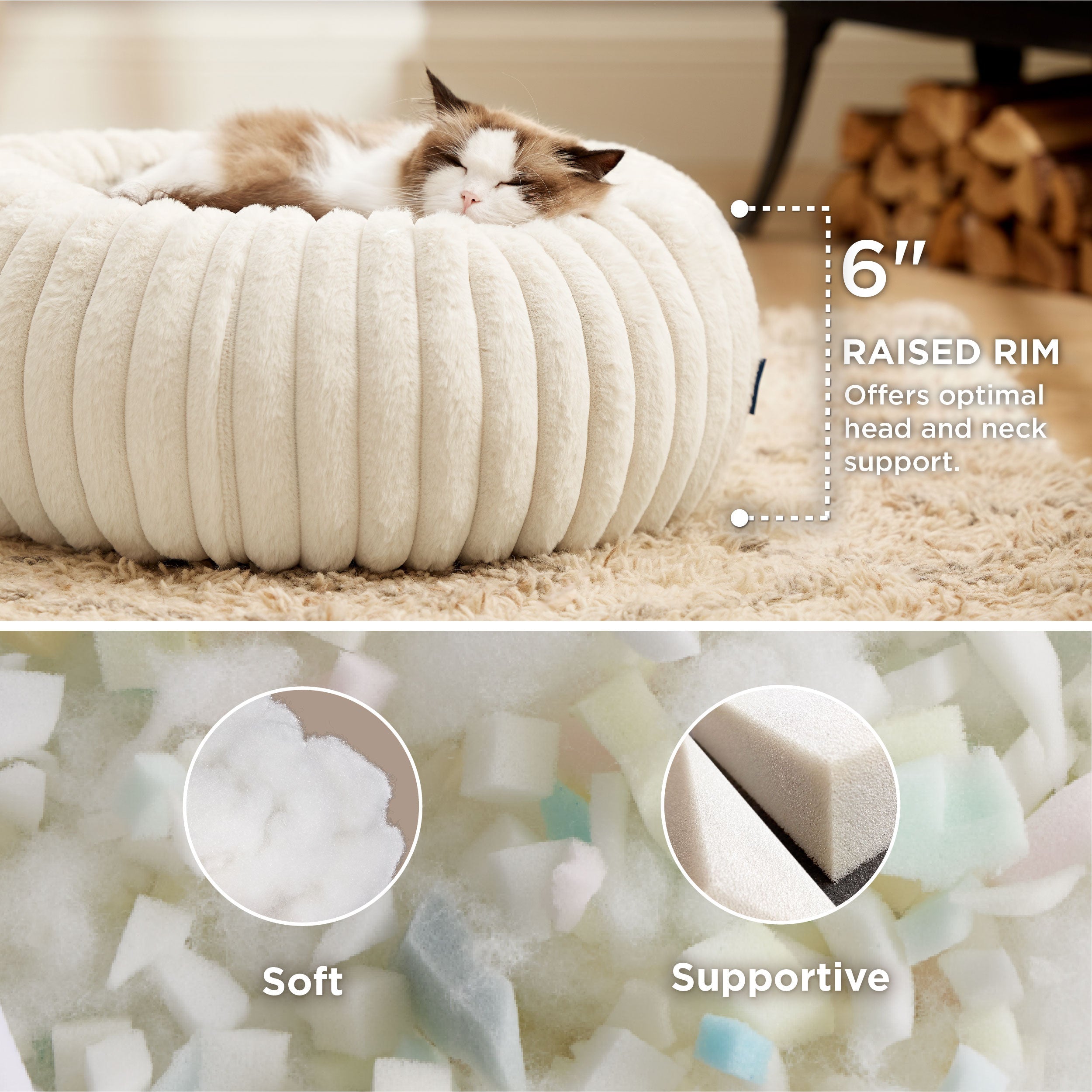 Corduroy Round Pet Bed