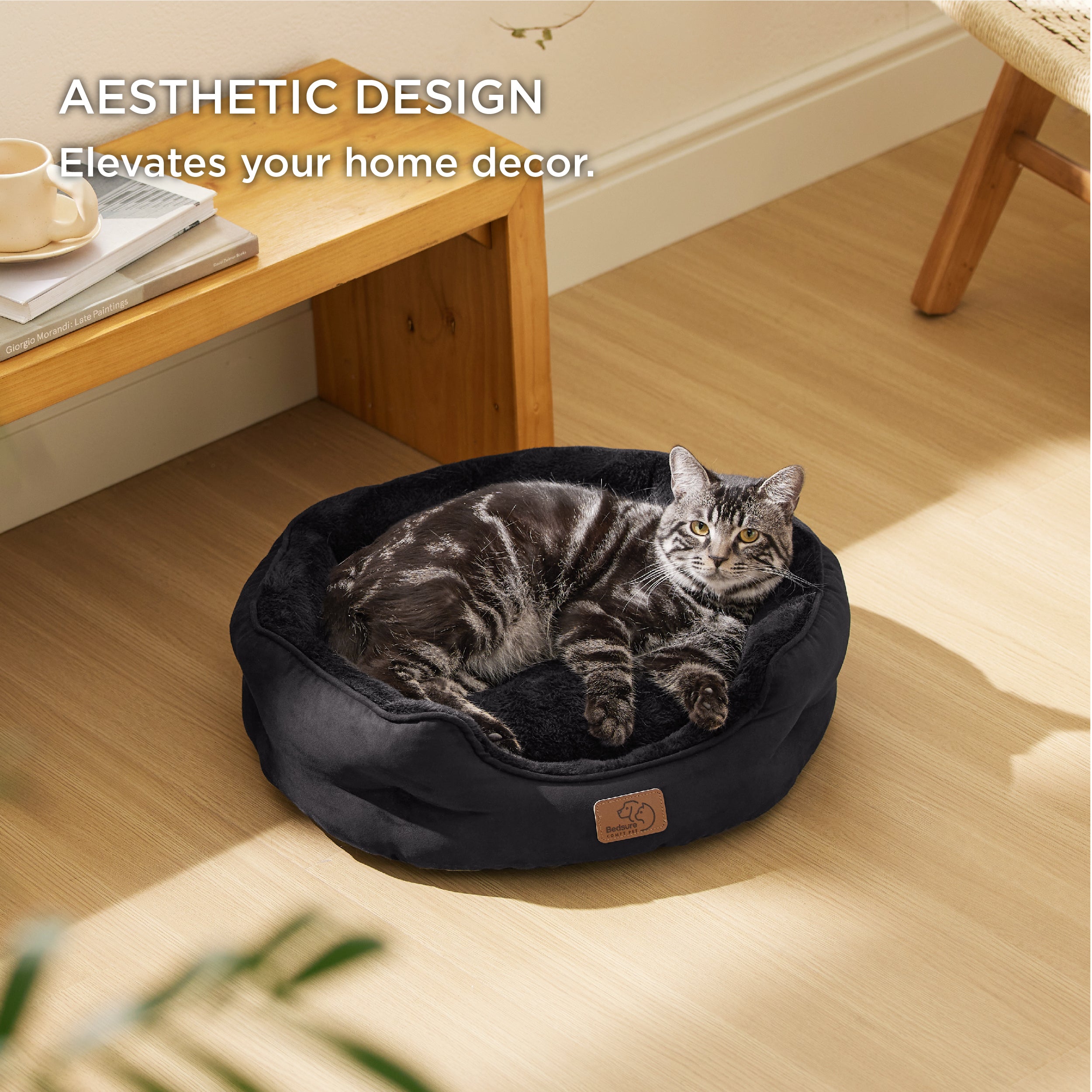 Solid Round Pet Bed