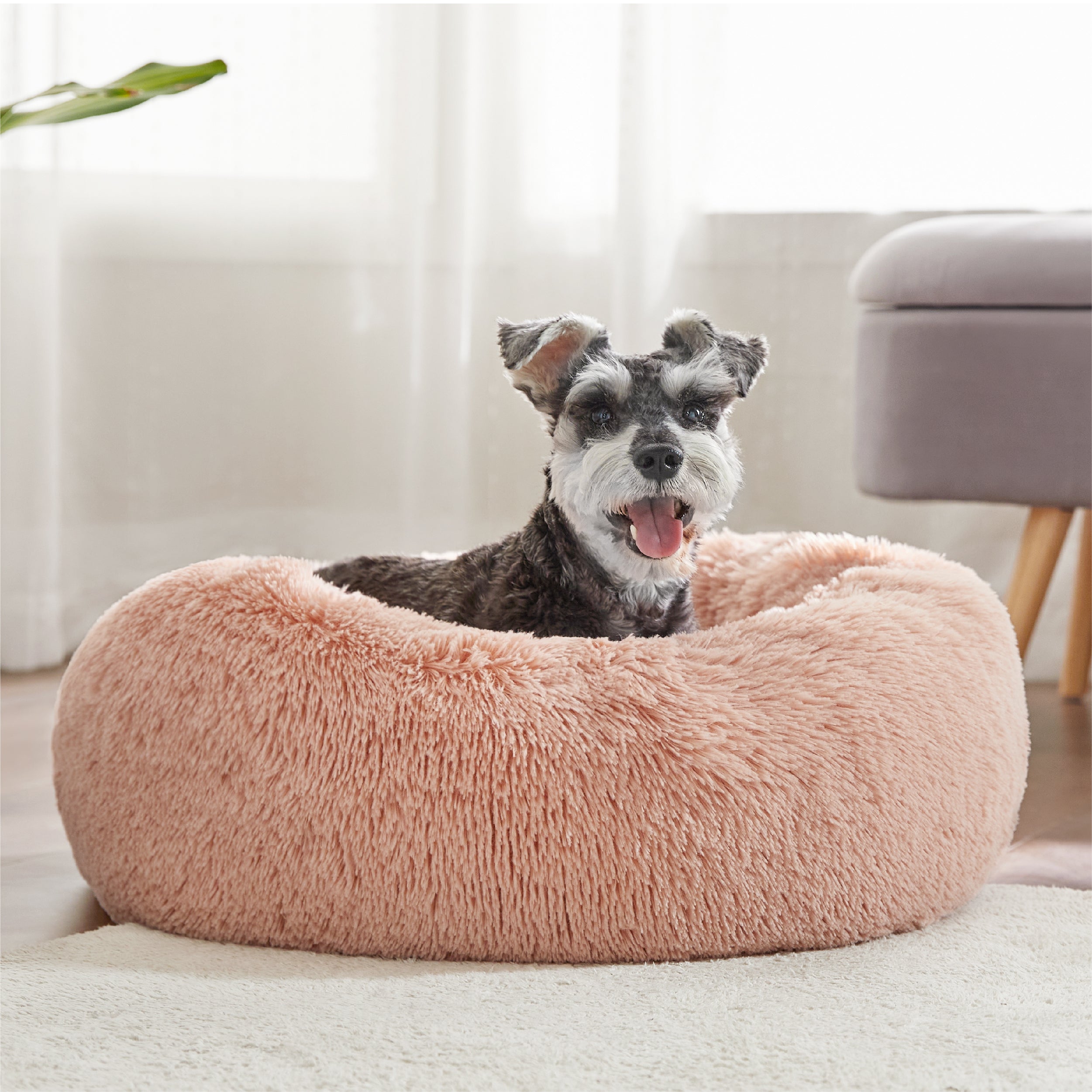 Calming Donut Bed for Dogs and Cats