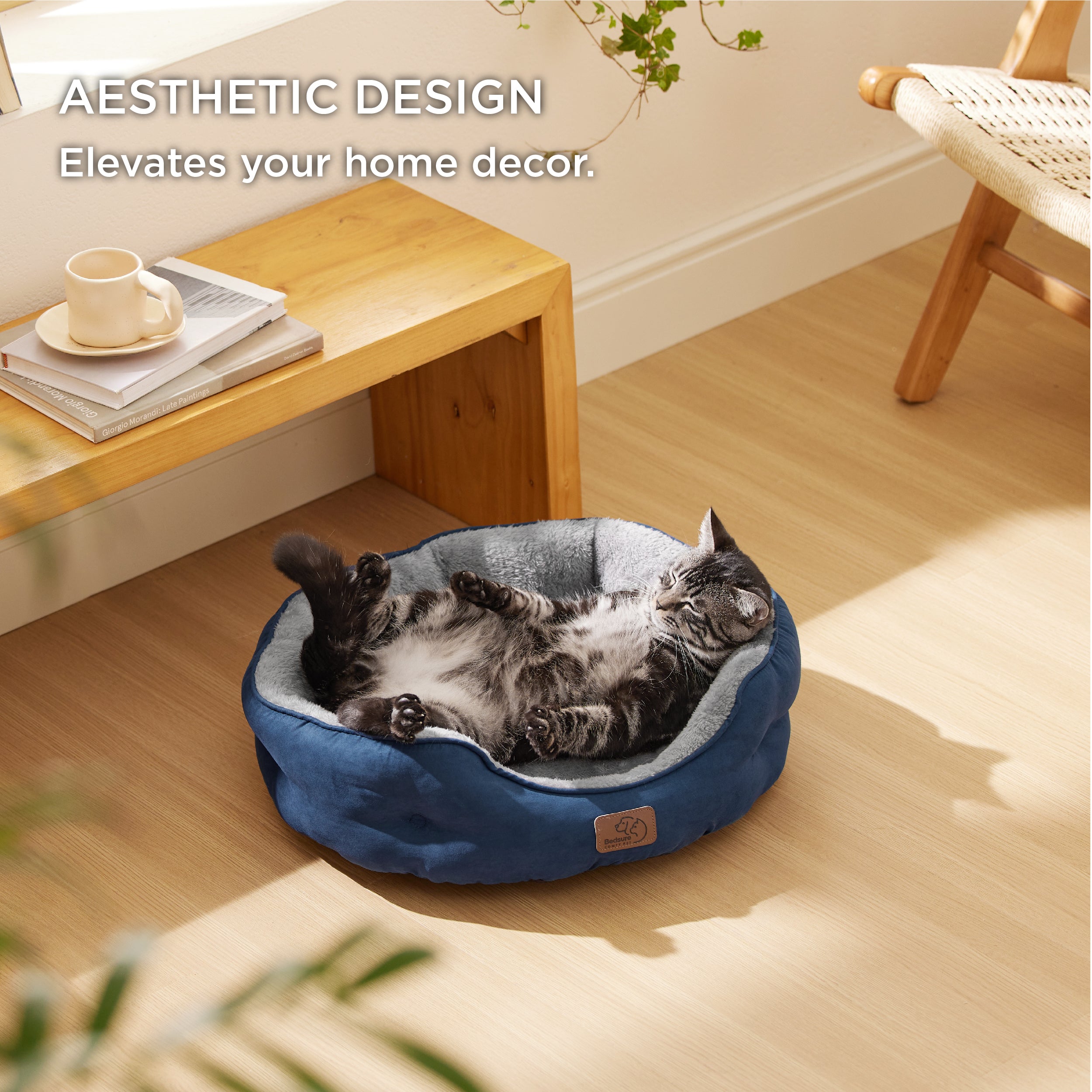 Solid Round Pet Bed