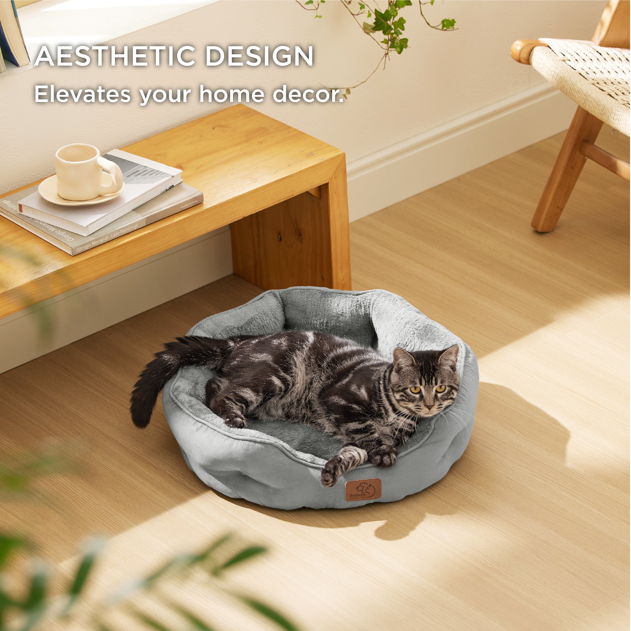Solid Round Pet Bed