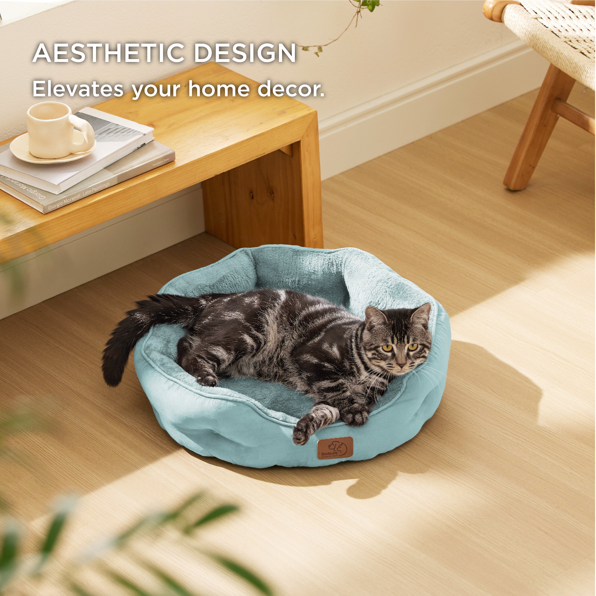 Solid Round Pet Bed
