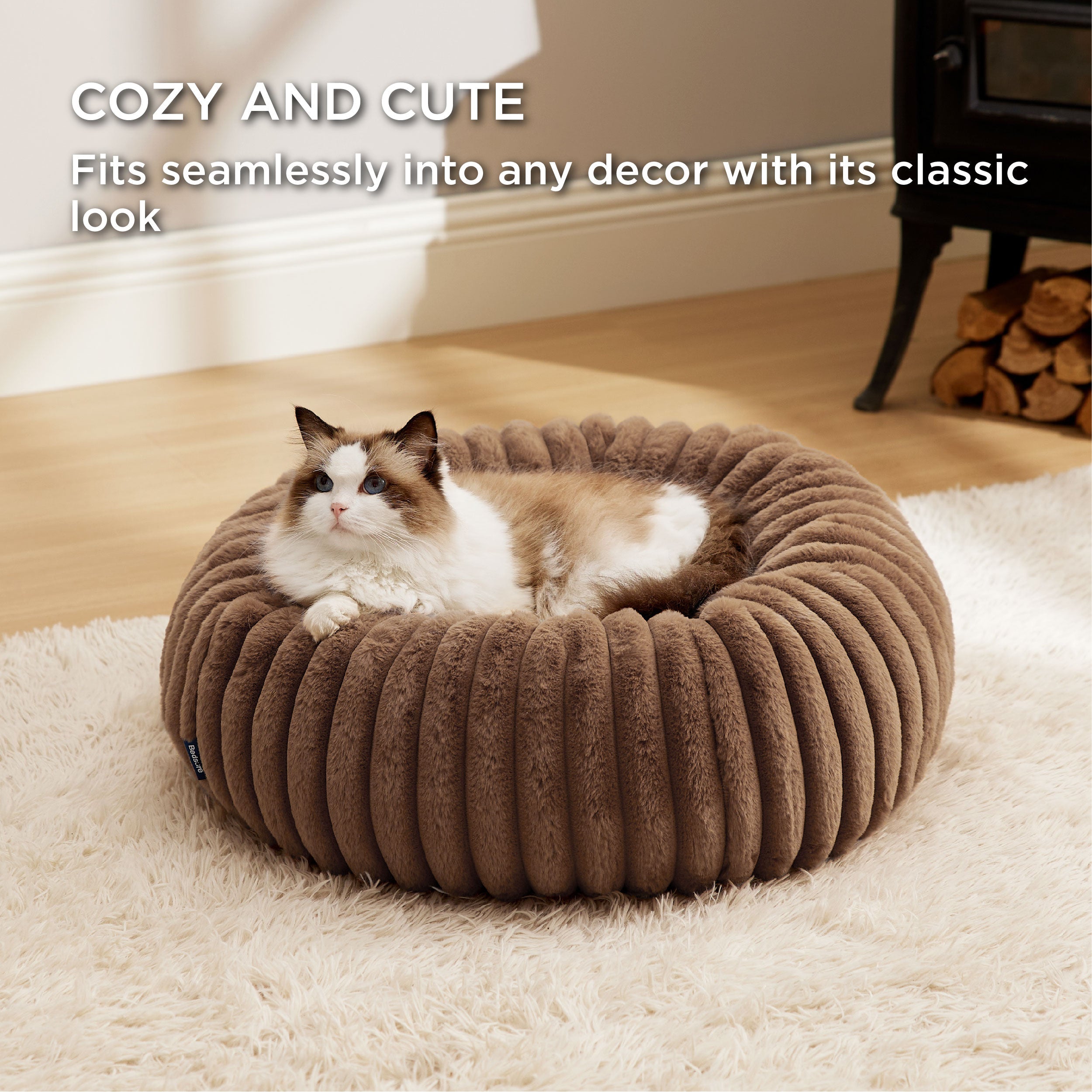 Corduroy Round Pet Bed
