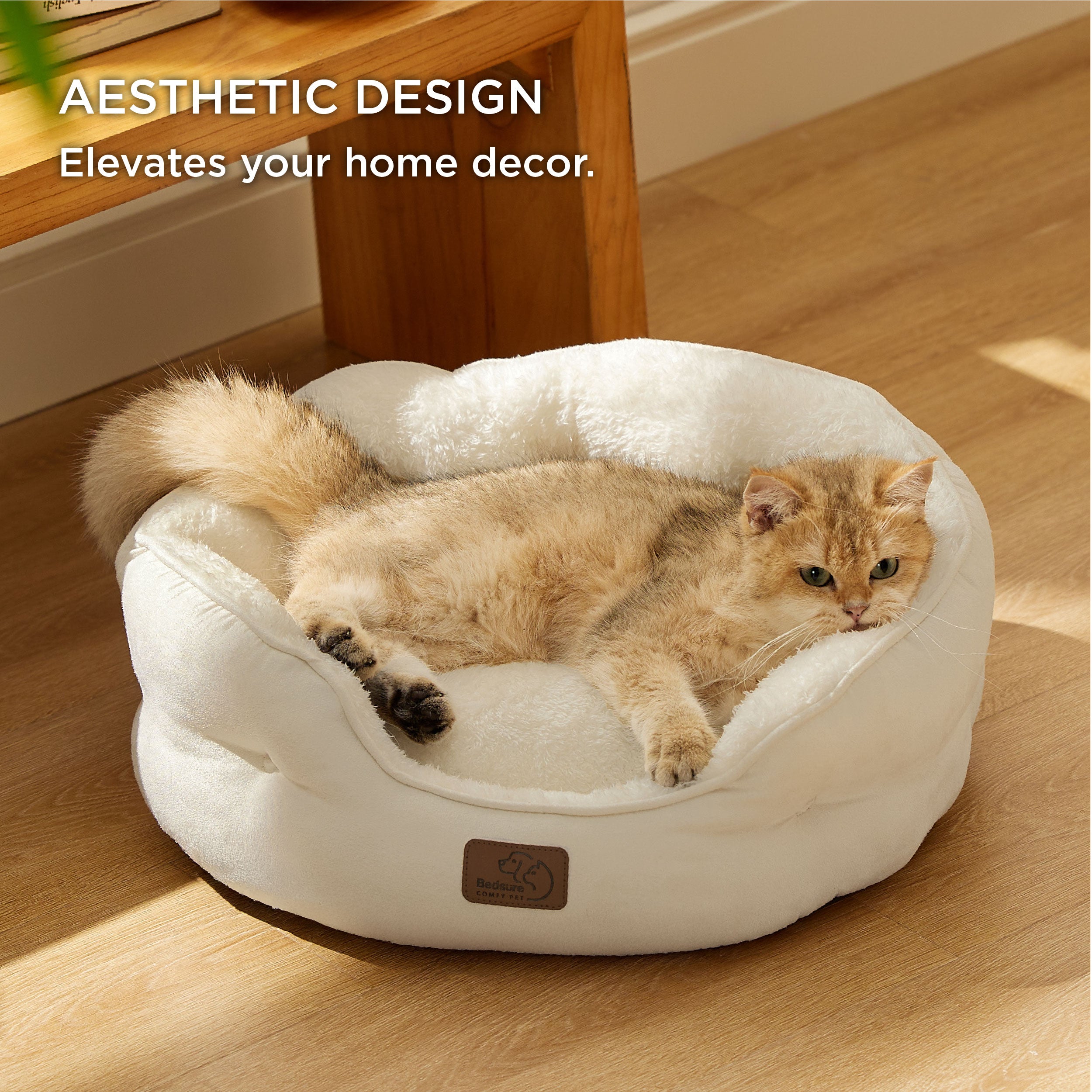 Solid Round Pet Bed
