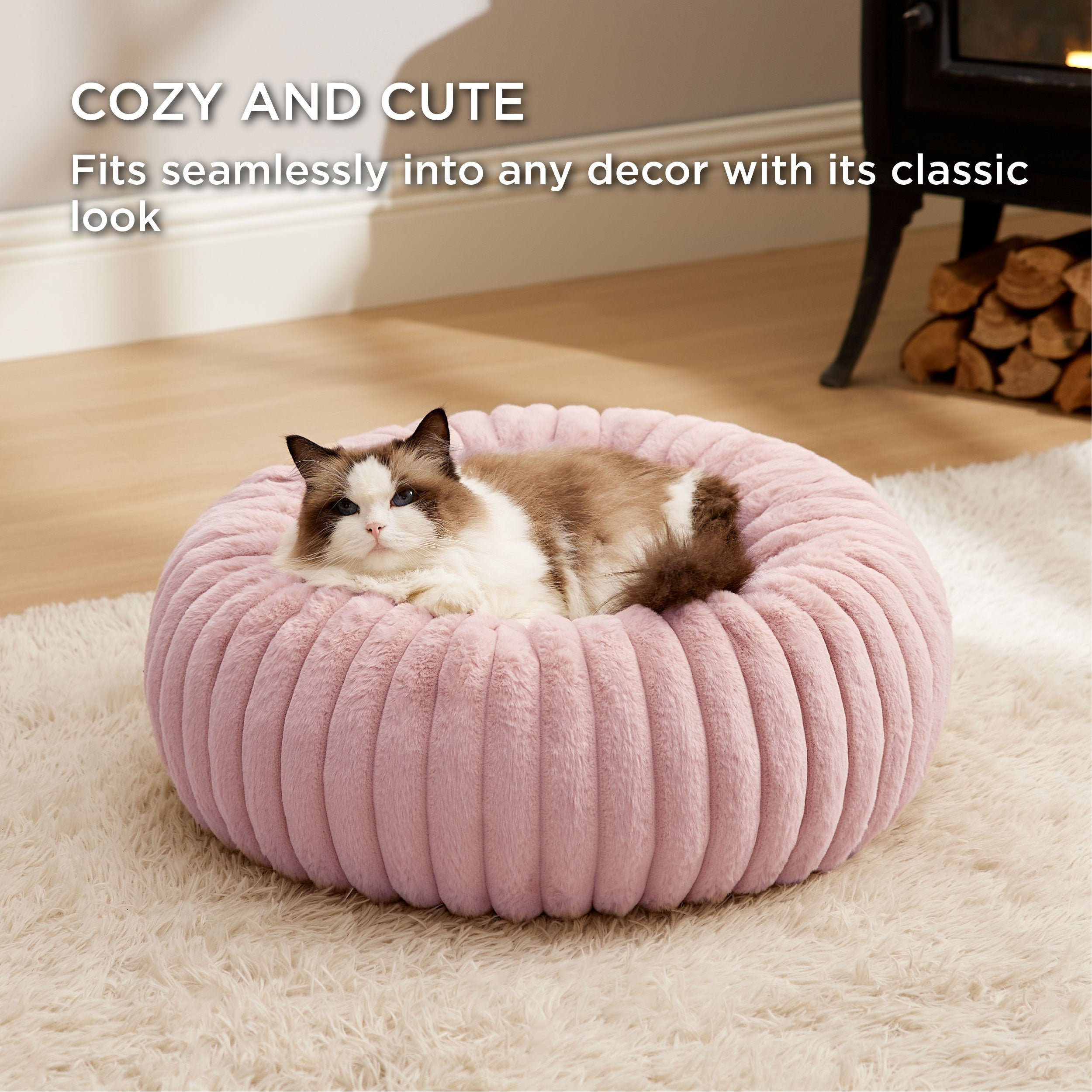 Corduroy Round Pet Bed