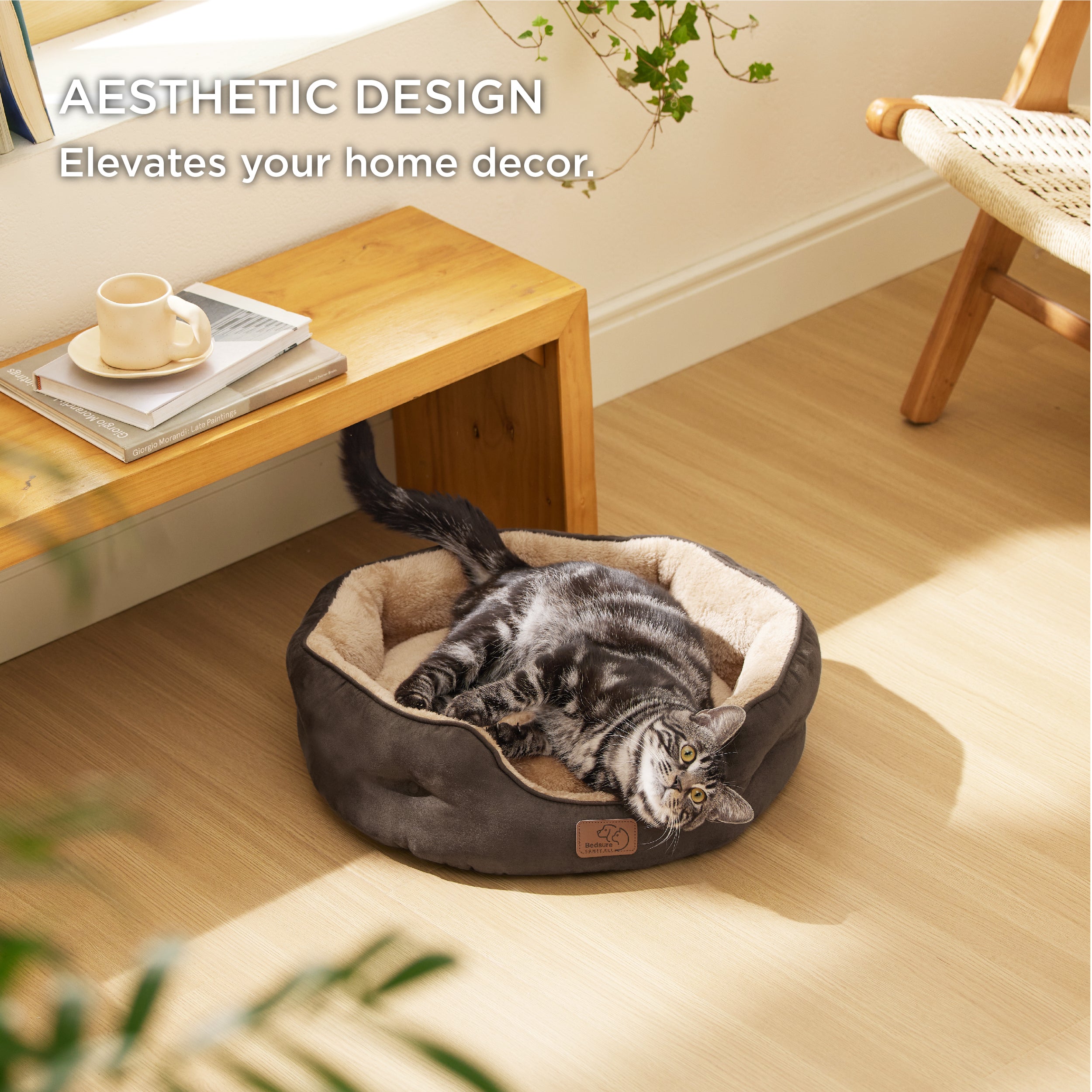 Solid Round Pet Bed
