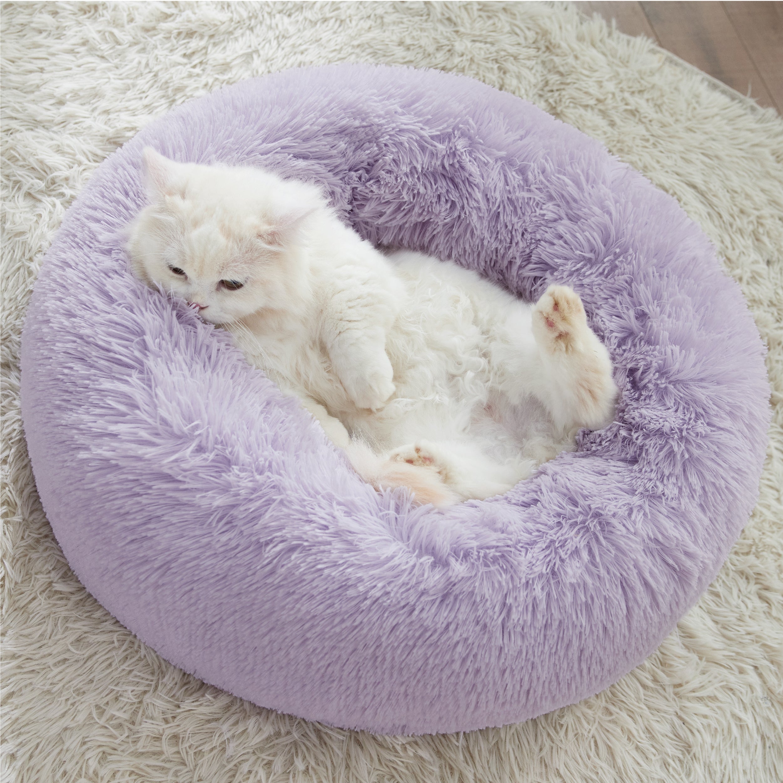 Calming Donut Bed for Dogs and Cats