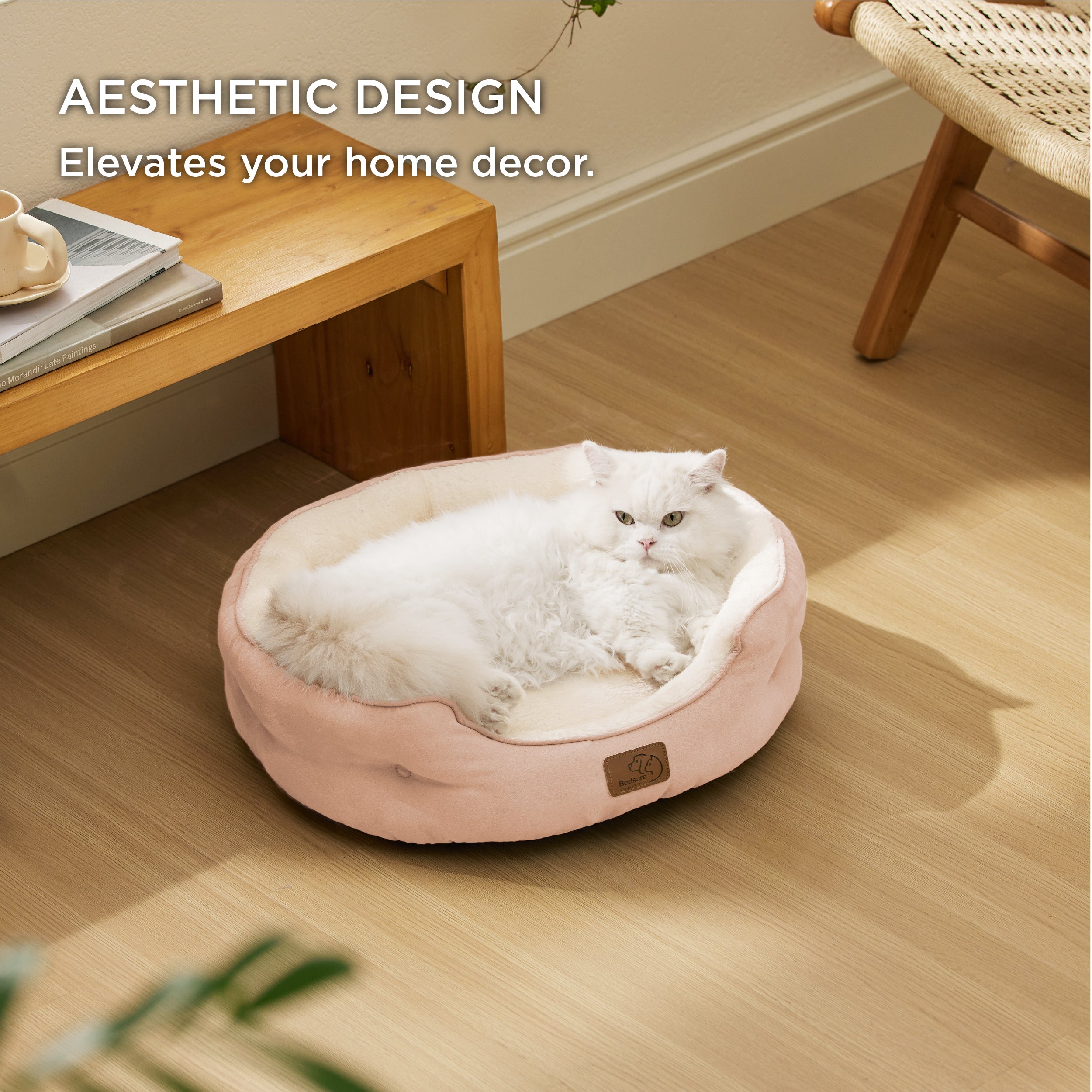 Solid Round Pet Bed