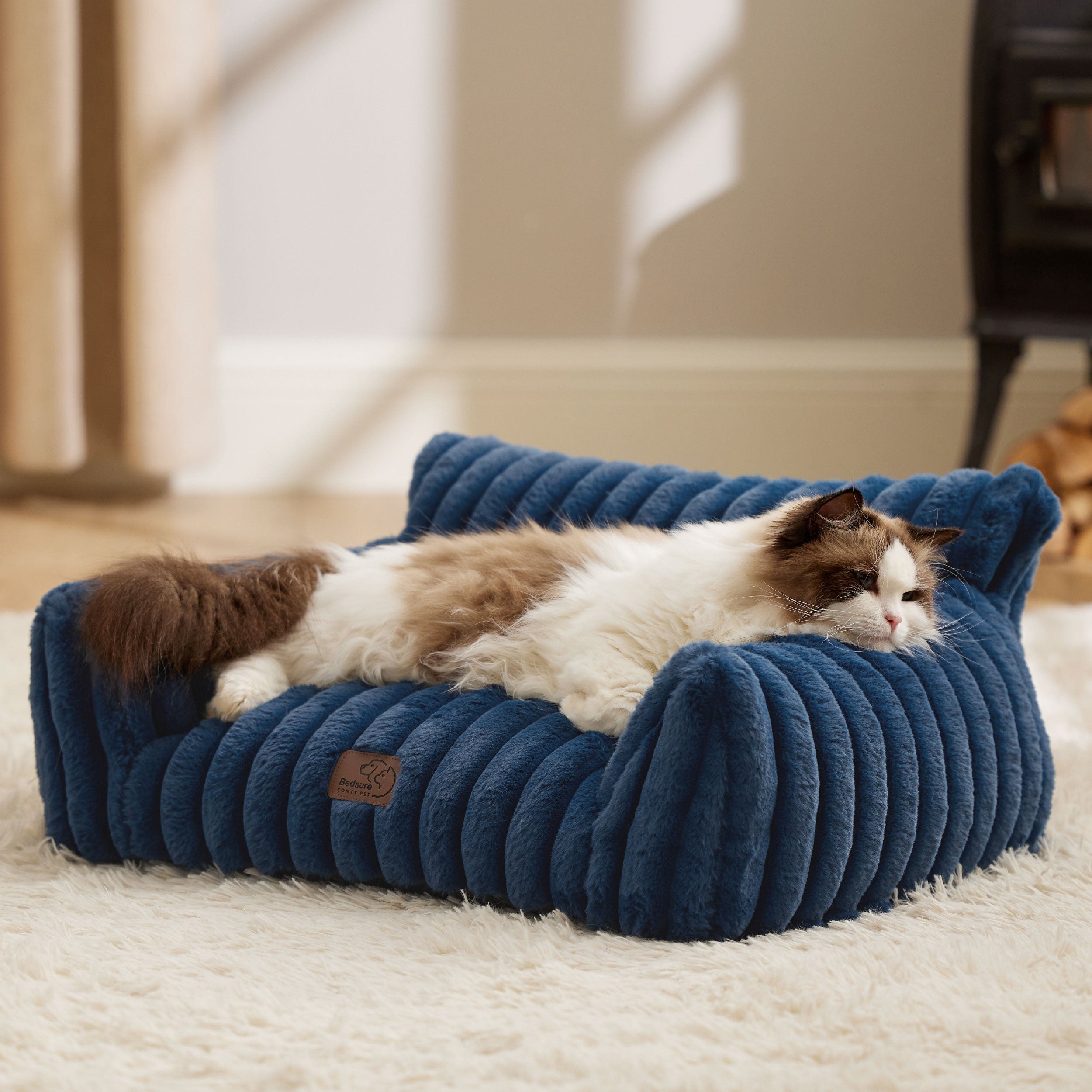 Corduroy Fleece Cat Couch
