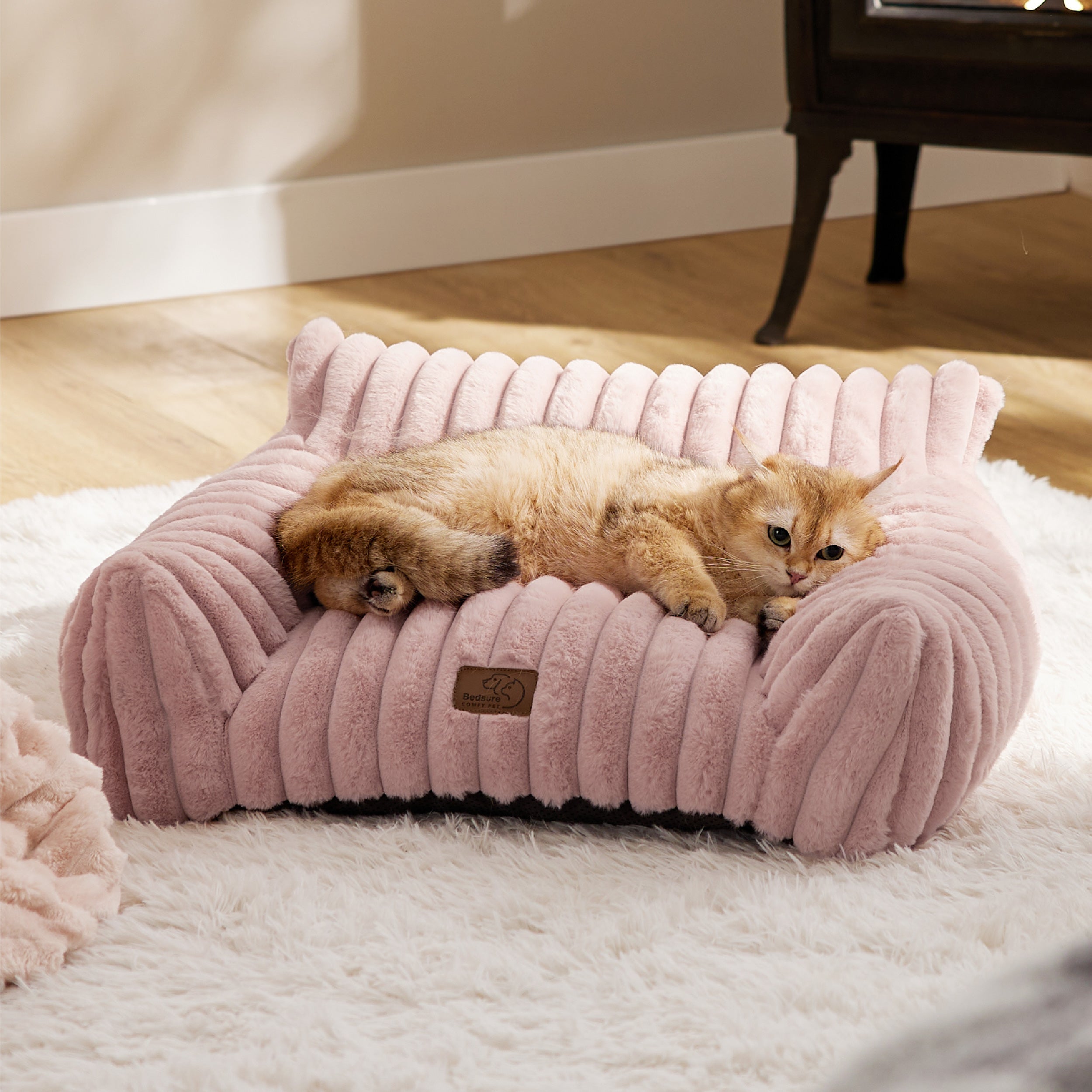 Corduroy Fleece Cat Couch