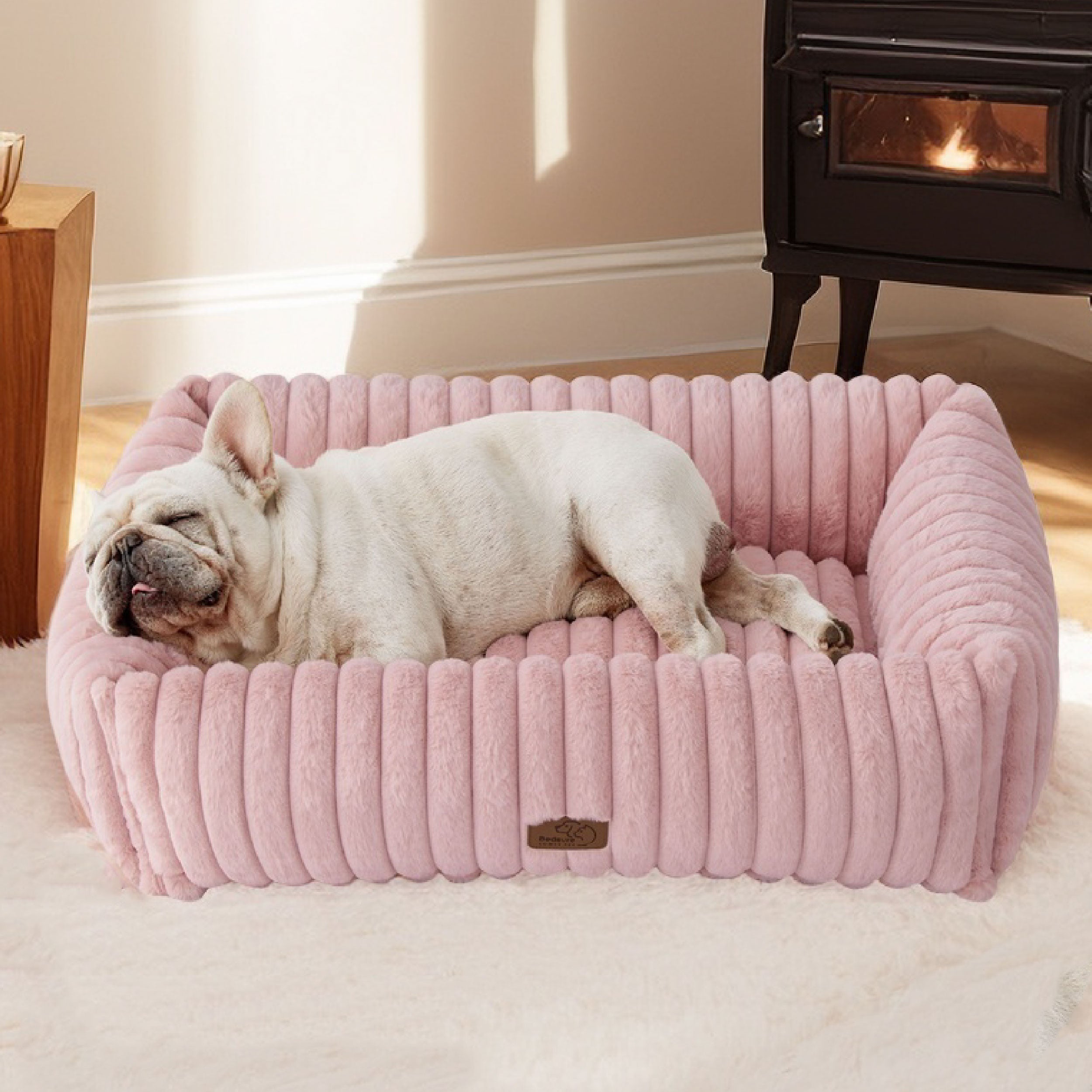 Corduroy Fleece Pet Bed