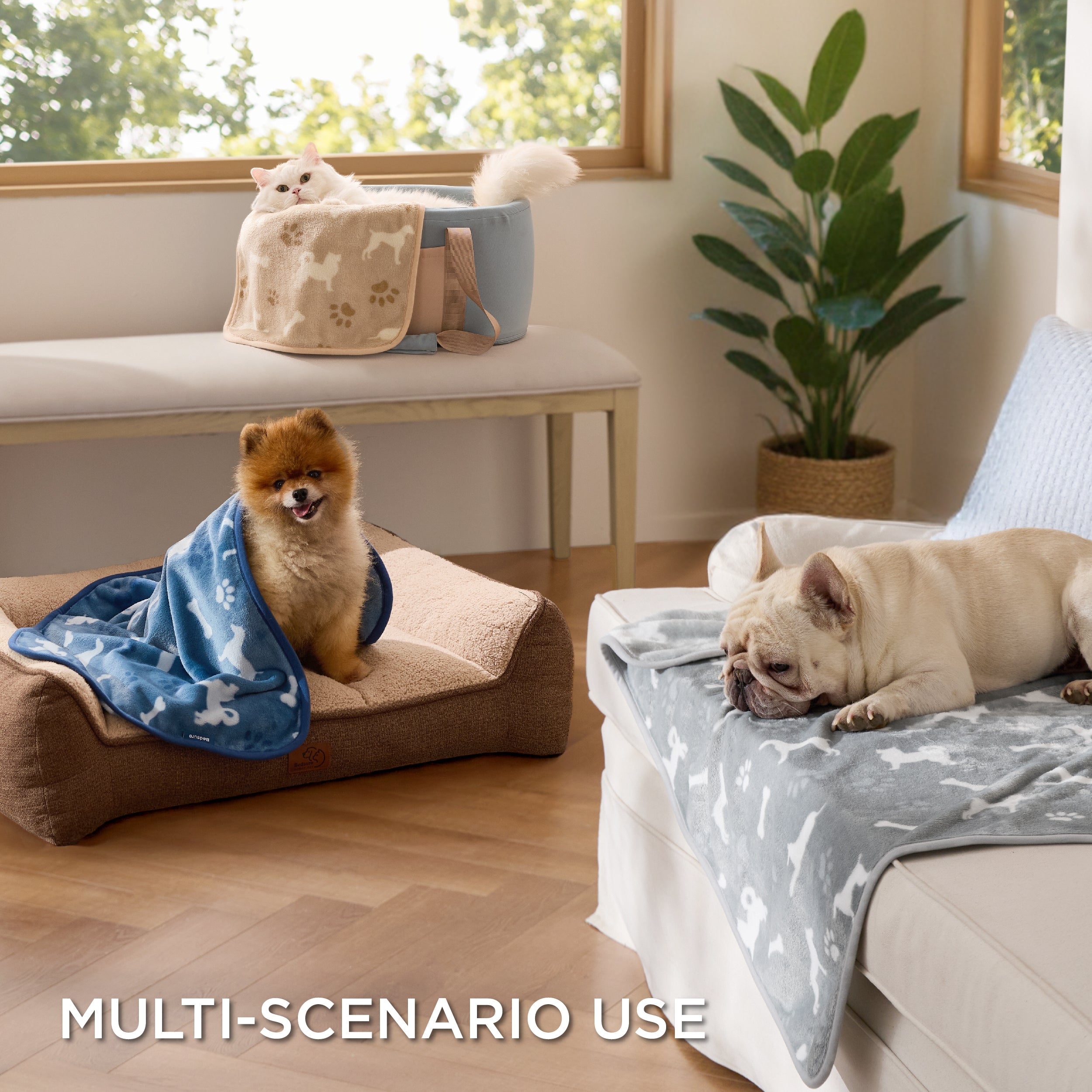 Pet Blankets Three-Pack
