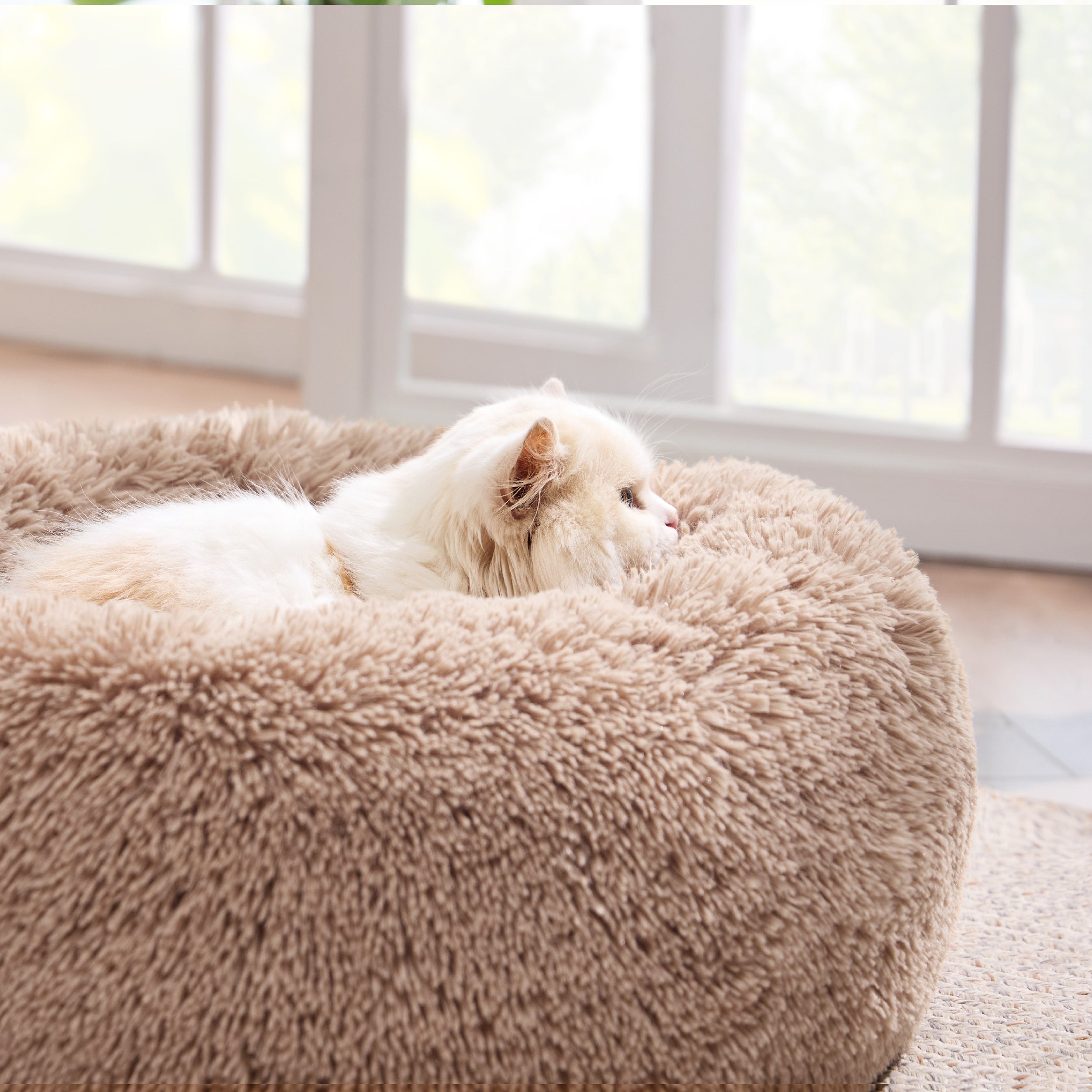 Calming Donut Bed for Dogs and Cats