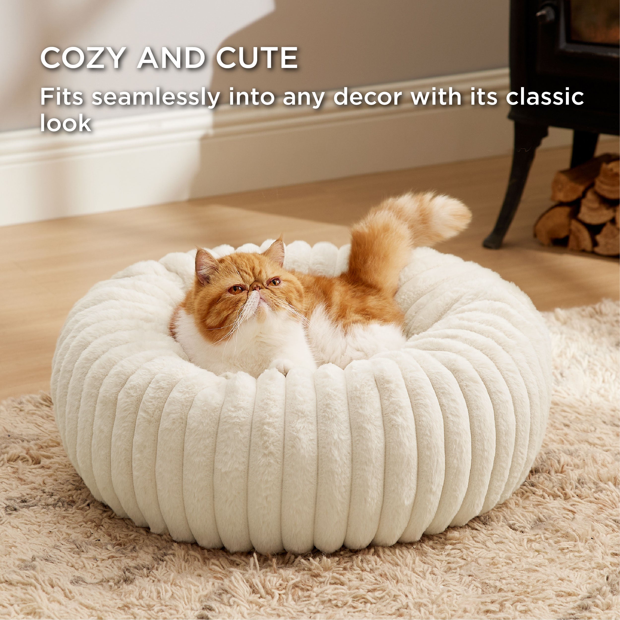Corduroy Round Pet Bed