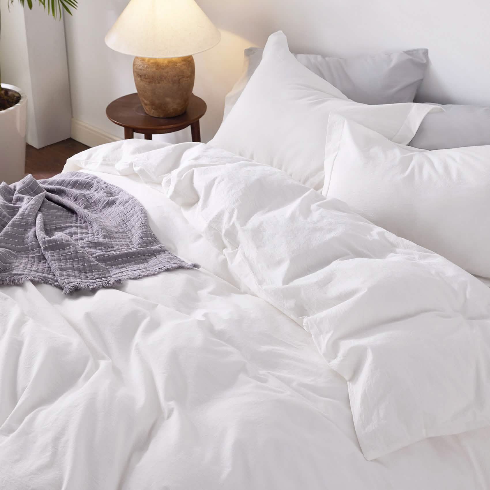 GentleSoft® Washed Cotton Duvet Cover Set