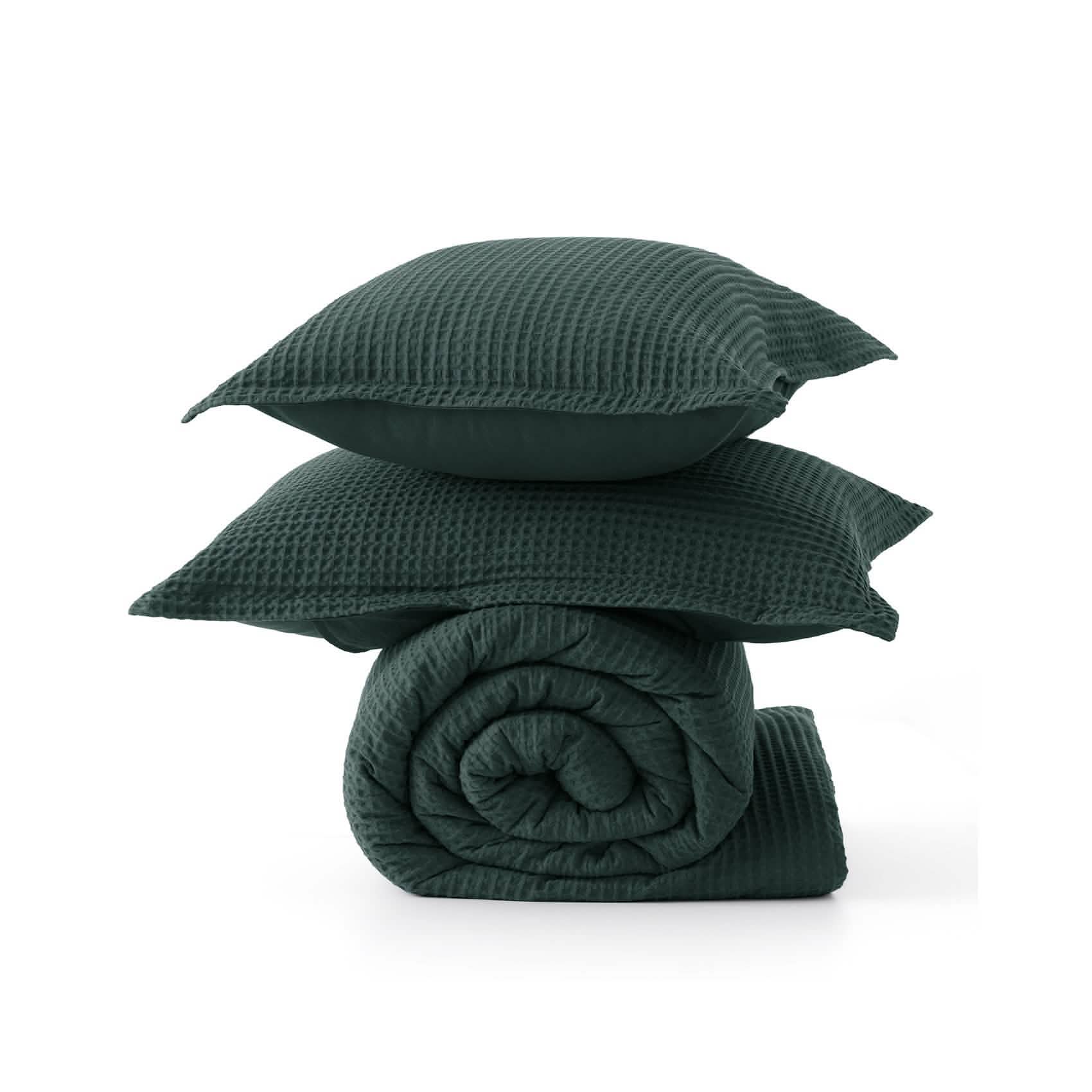 GentleSoft™ Cotton Waffle Weave Comforter Set