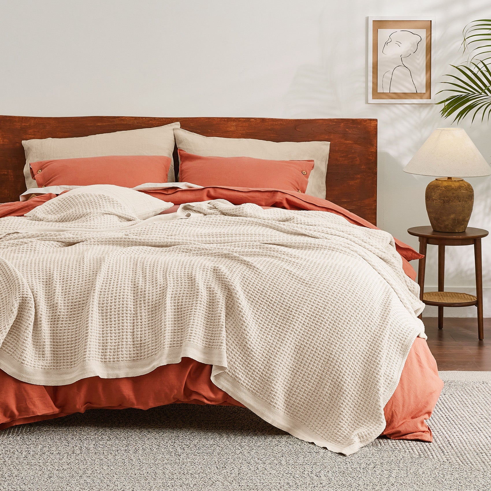 GentleSoft® Cotton Waffle Weave Blanket