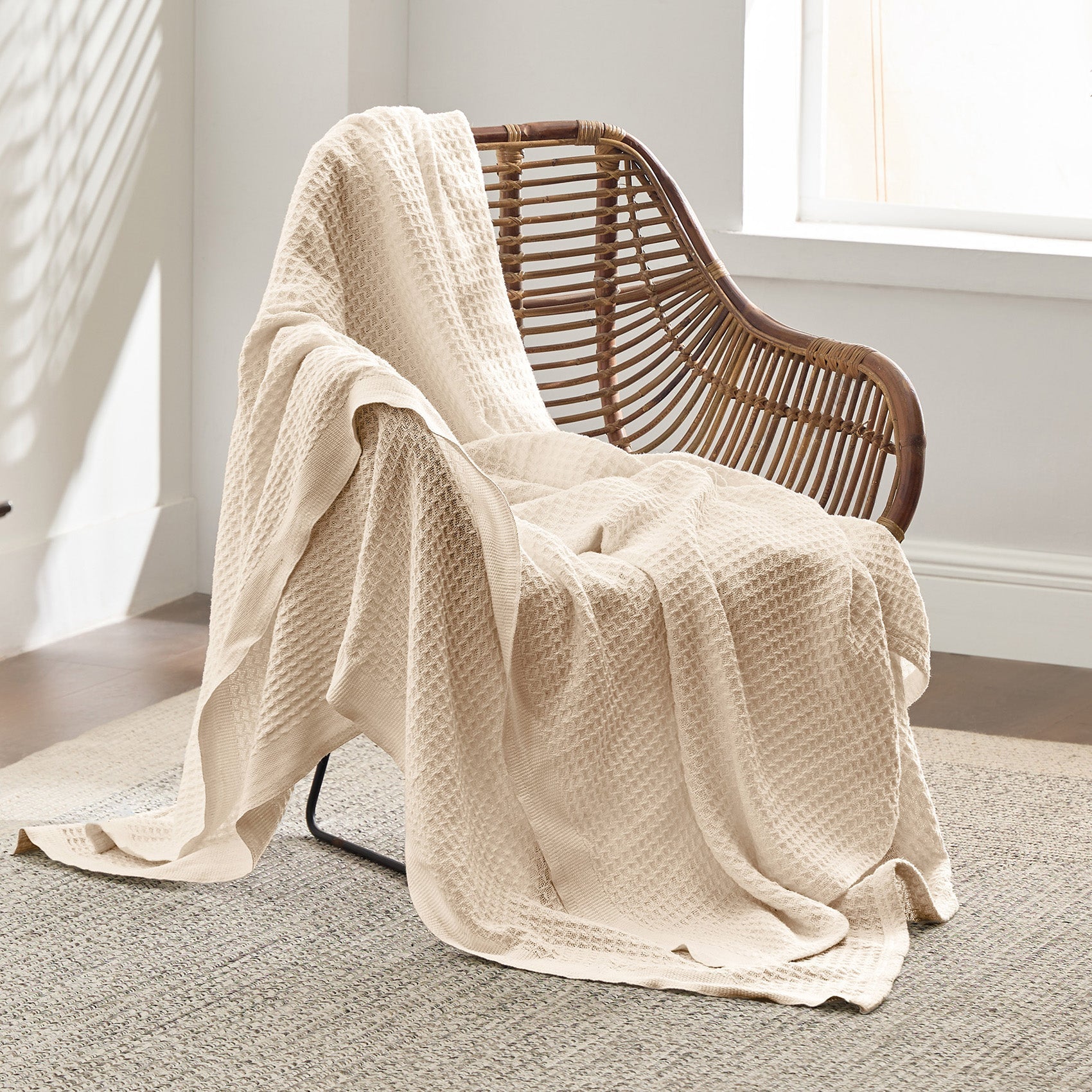 GentleSoft® Cotton Waffle Weave Blanket