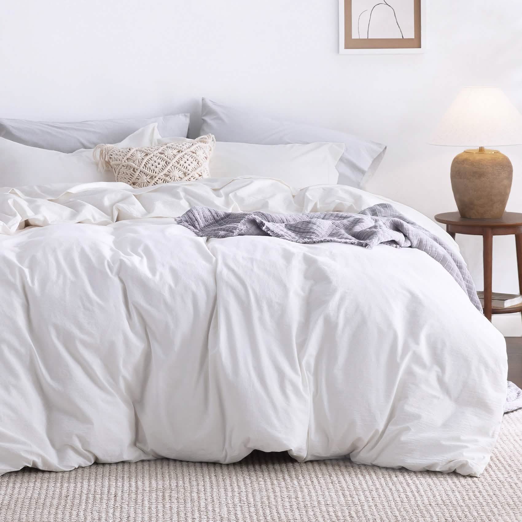 GentleSoft® Washed Cotton Duvet Cover Set